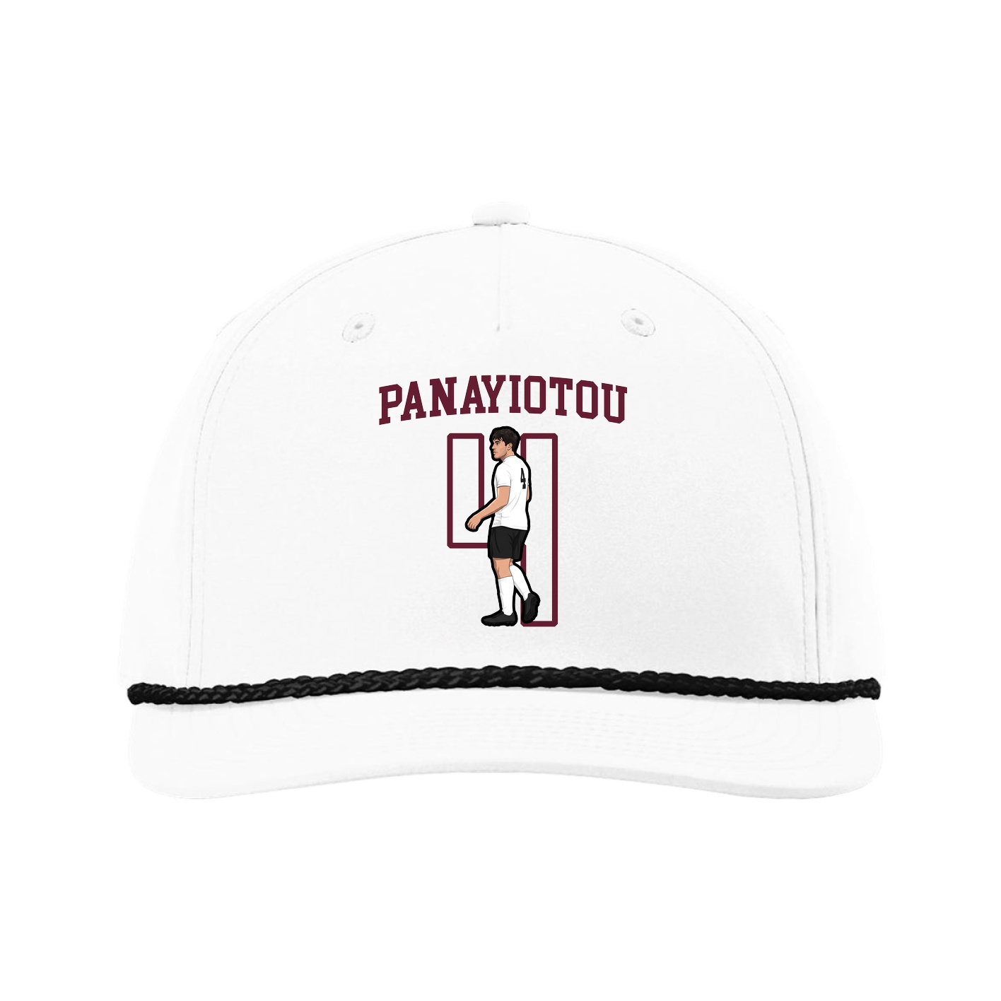 Five-Panel Classic Rope Cap — Shirsey in White