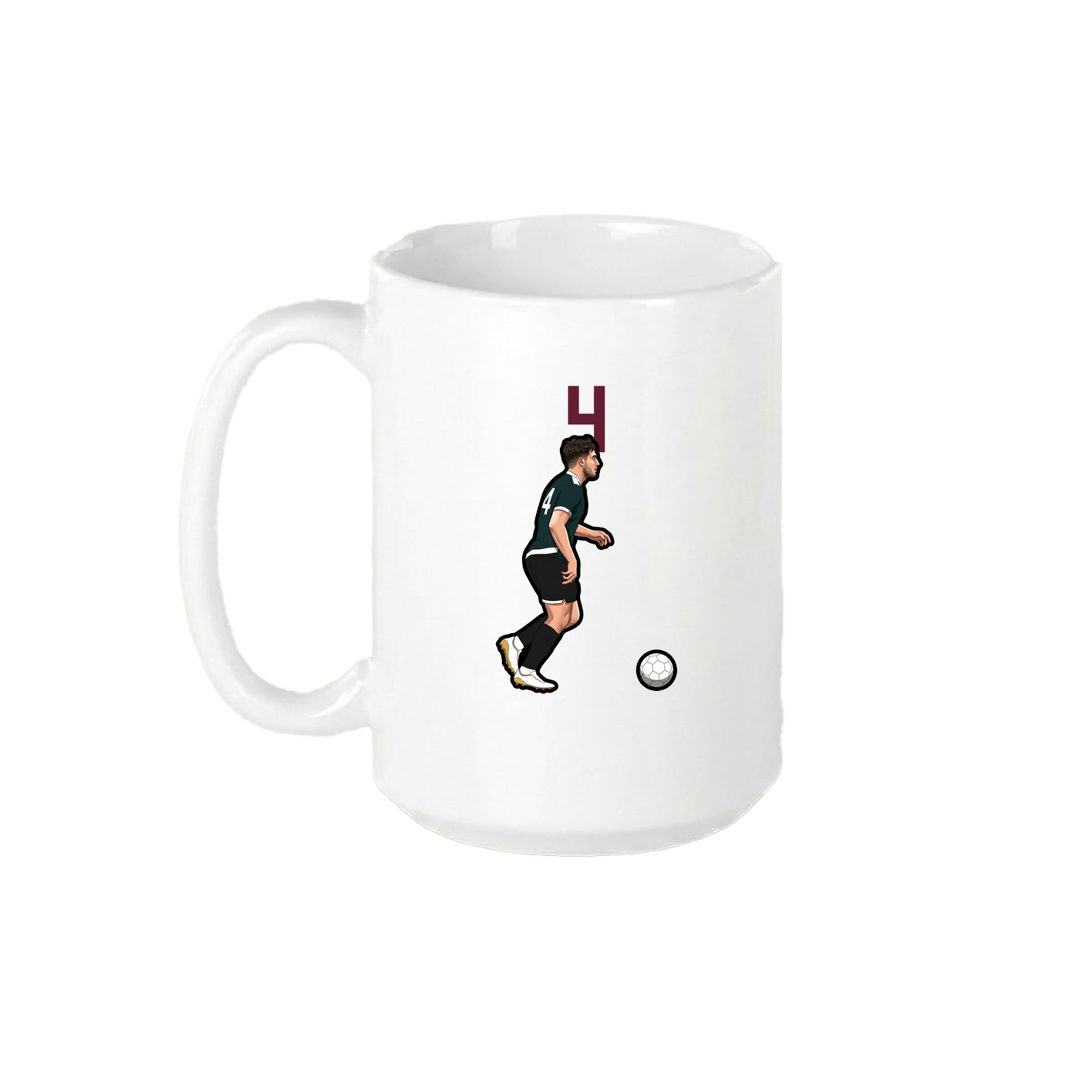 15oz Coffee Mug — Number Top in White