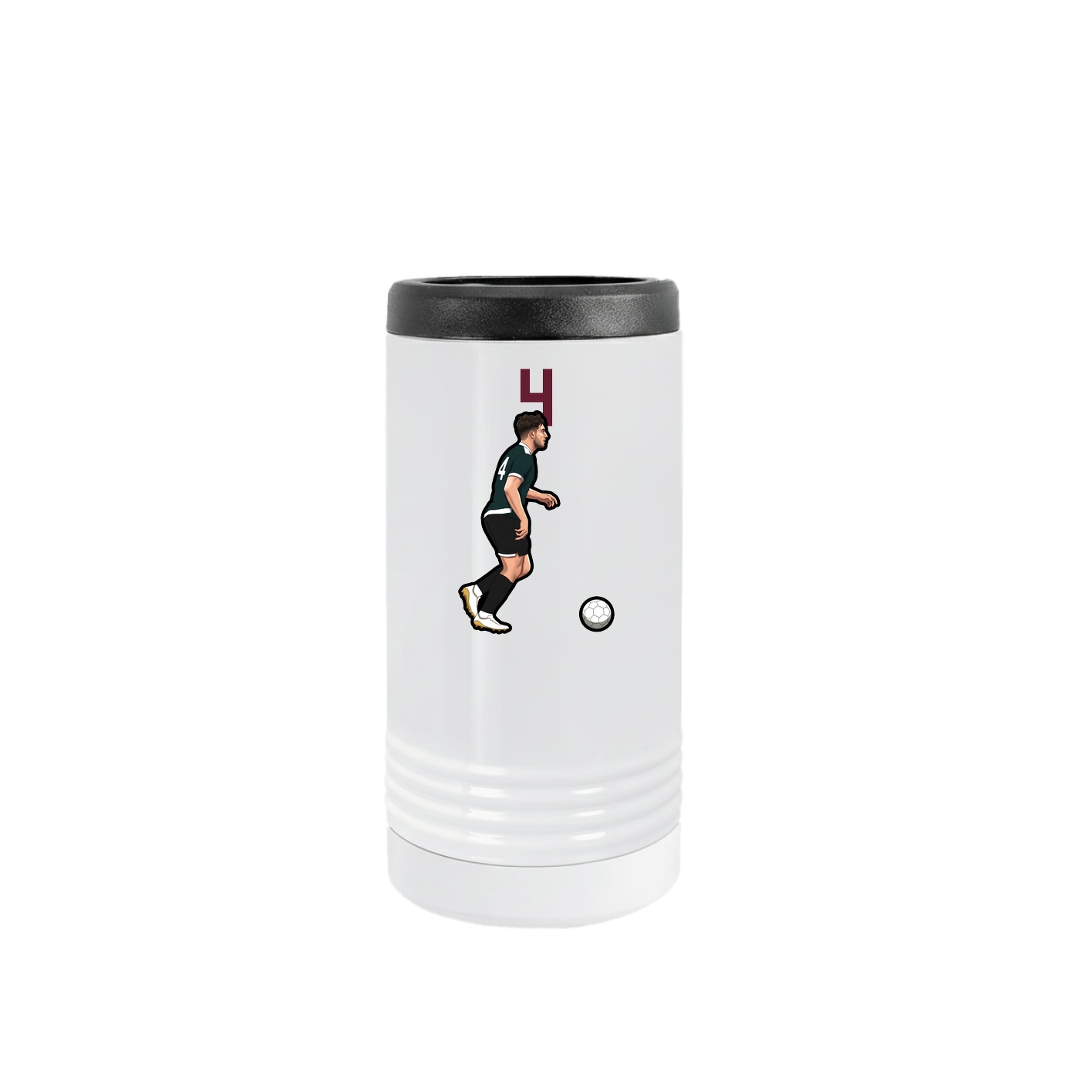 Slim Beverage Holder — Number Top in White