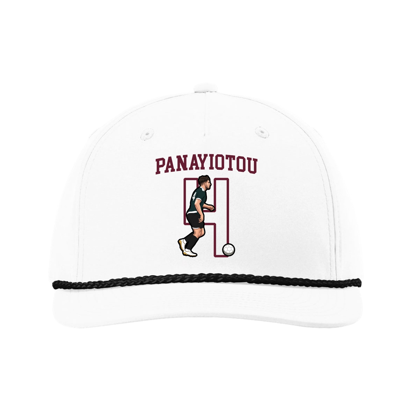 Five-Panel Classic Rope Cap — Shirsey in White