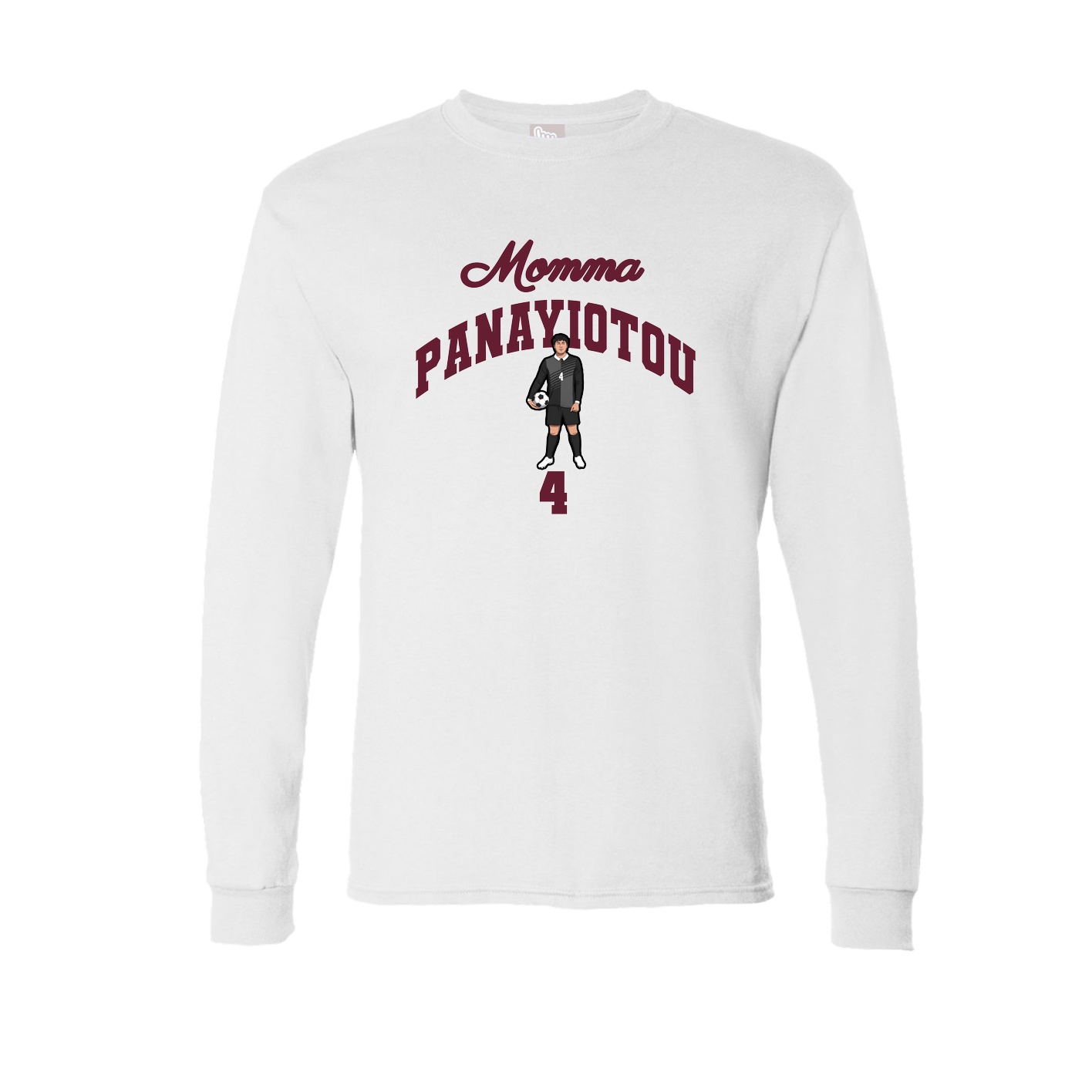 Long Sleeve Tee — Mothers Day Arch in White