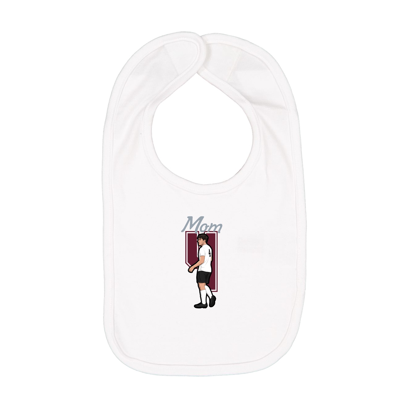 Infant Bib — Mothers Day Shirsey in White