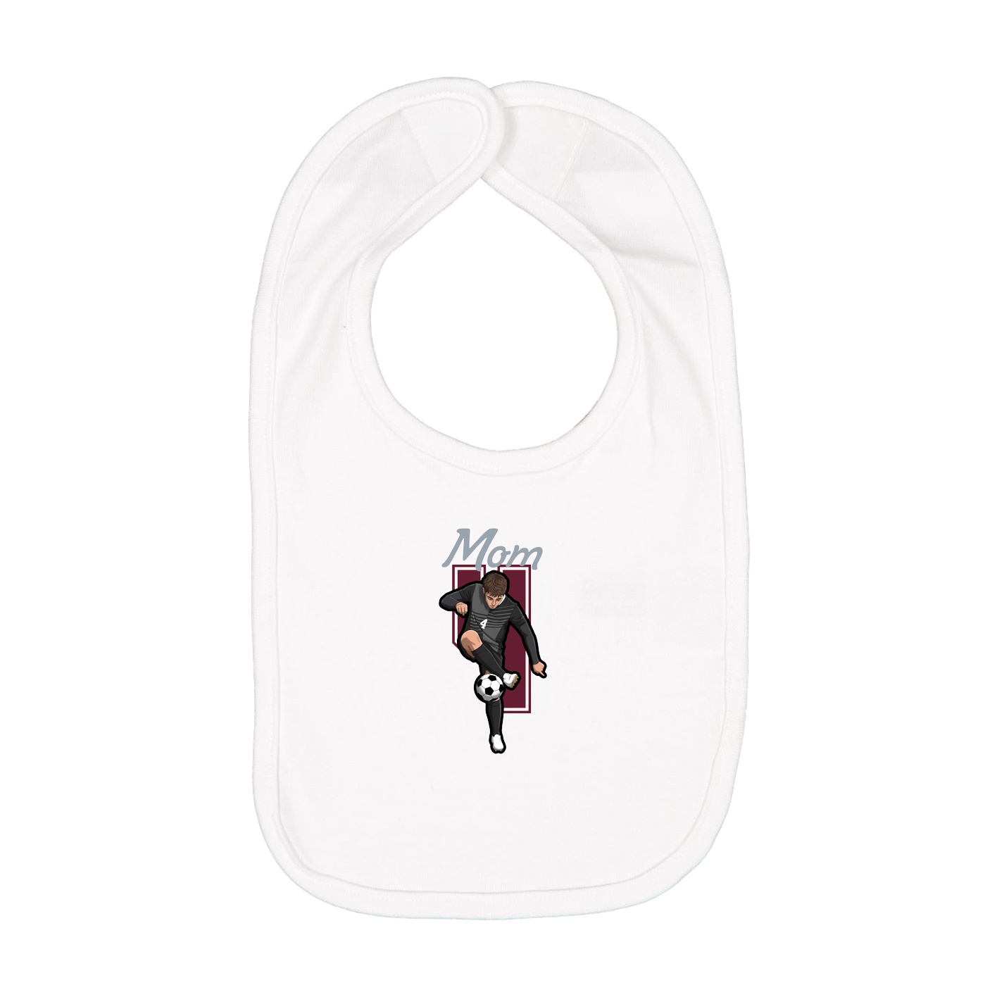 Infant Bib — Mothers Day Shirsey in White