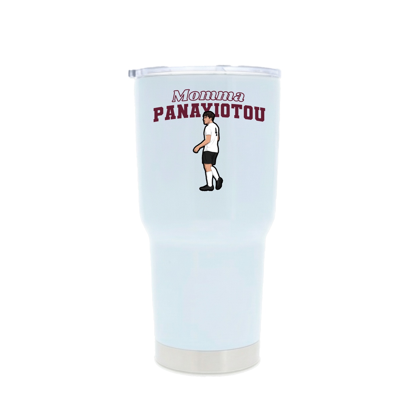 30oz Stainless Steel Tumbler — Mothers Day Block in White