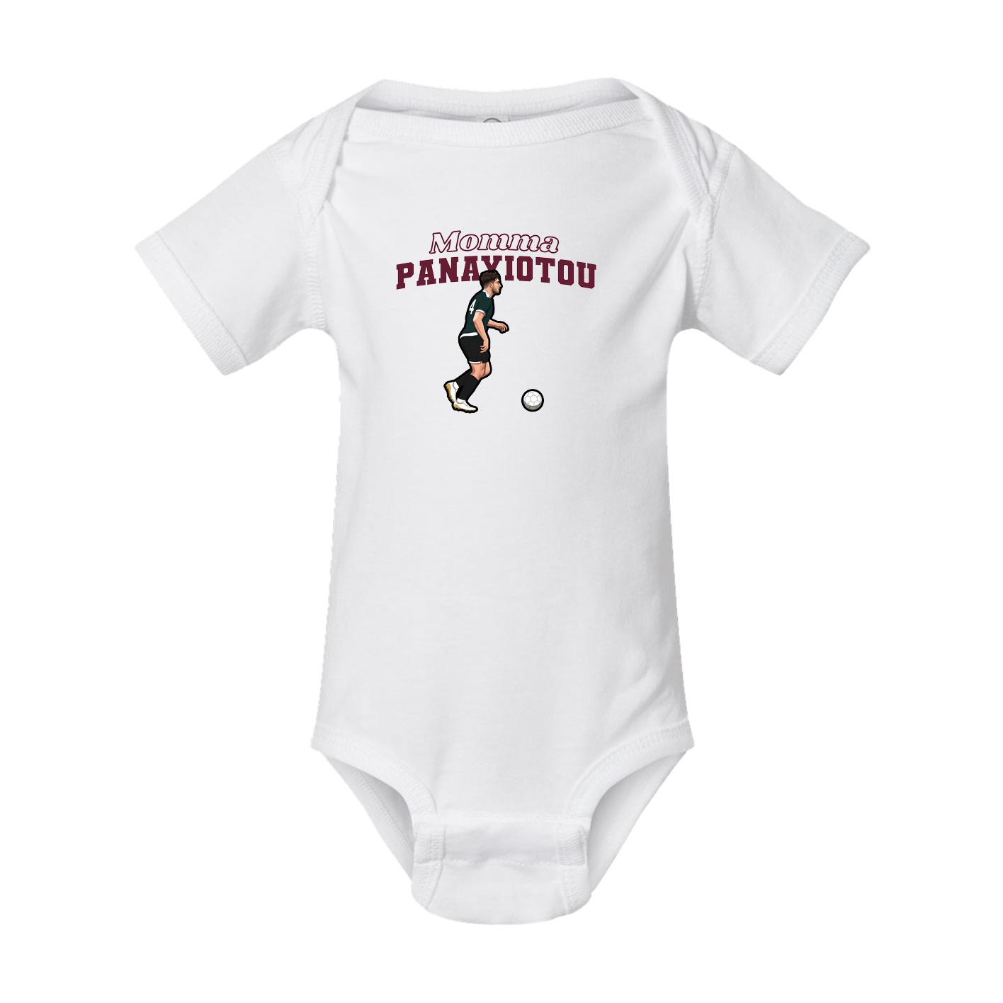Baby Onesie — Mothers Day Block in White