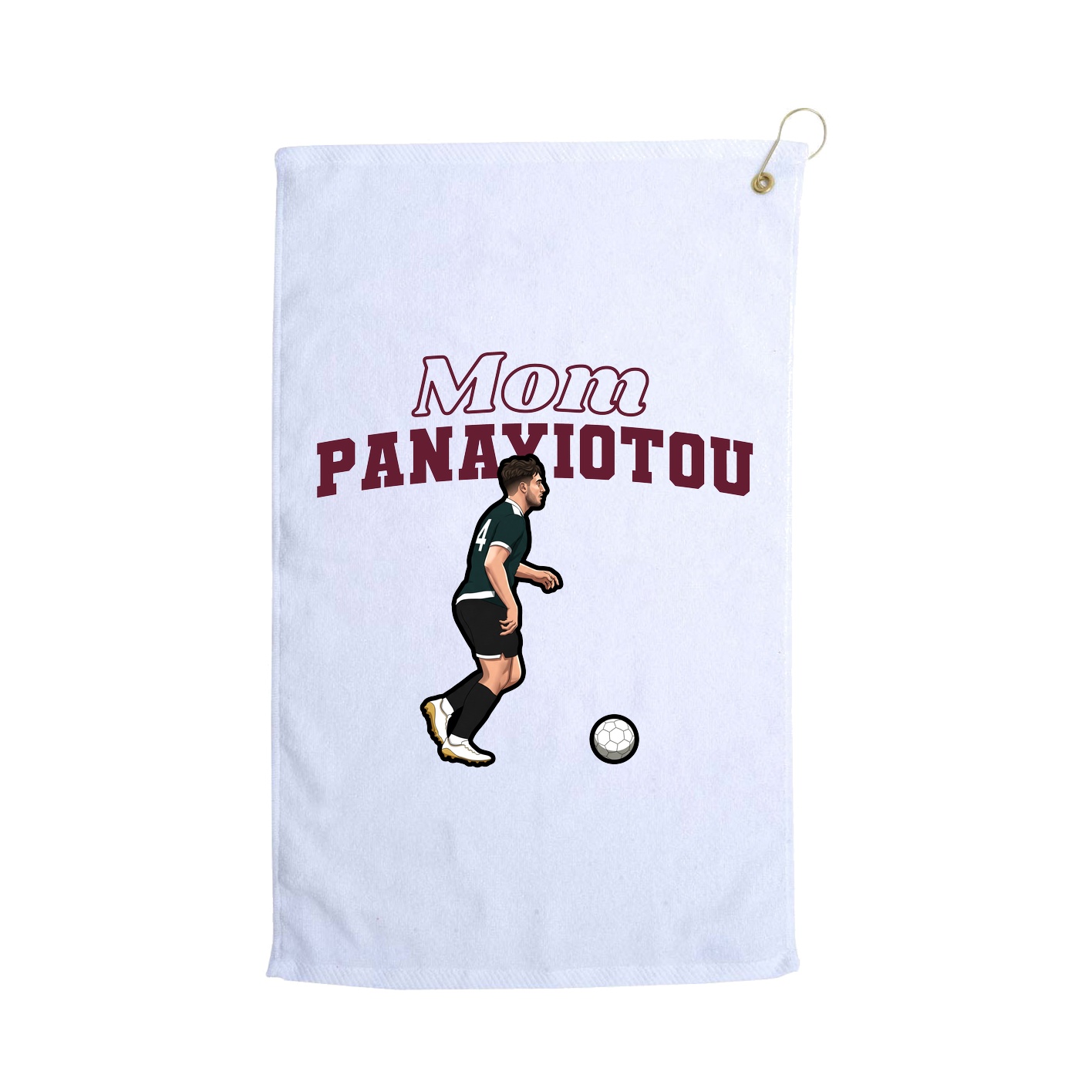 Golf Towel — Mothers Day Block in White