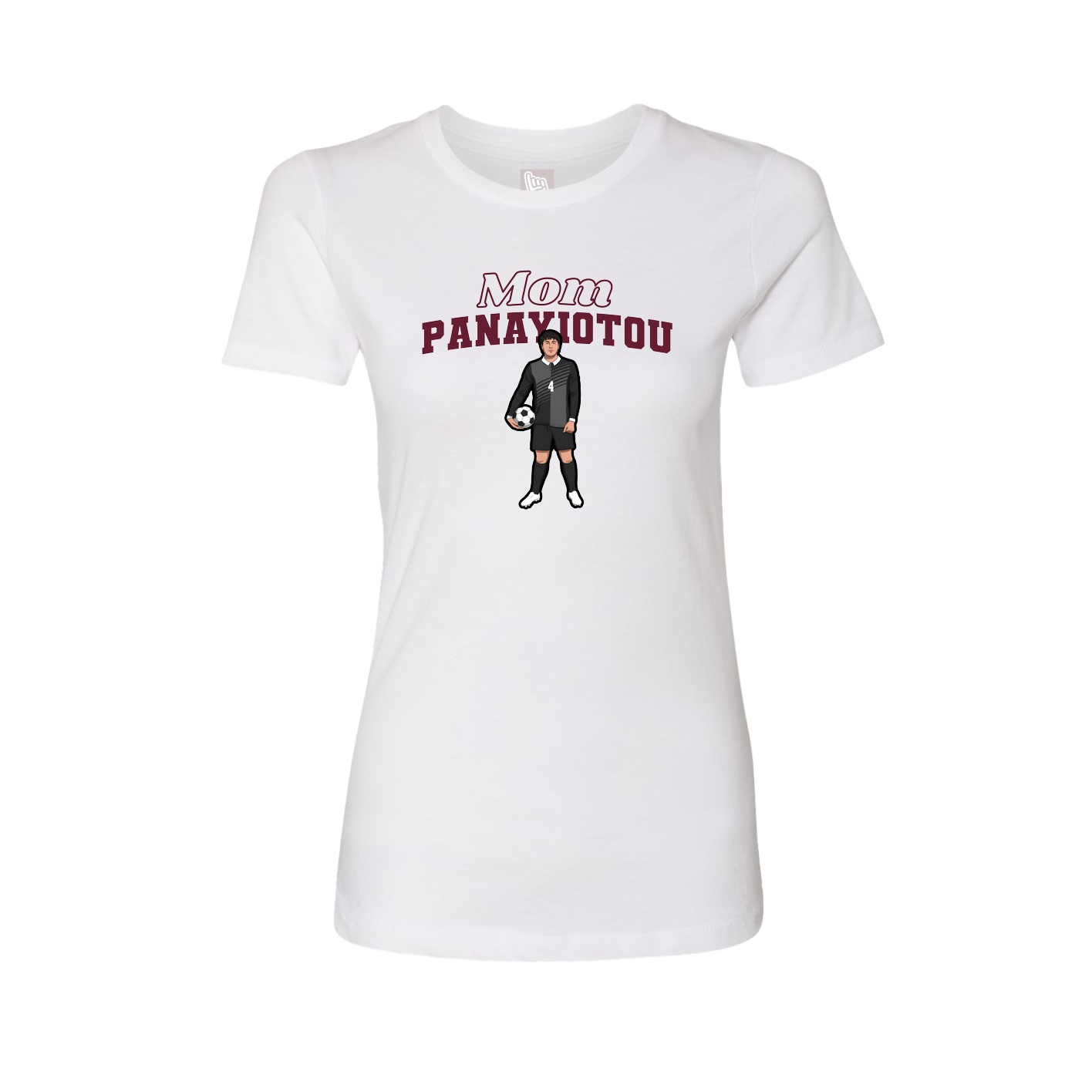 Womens Tee — Mothers Day Block in White