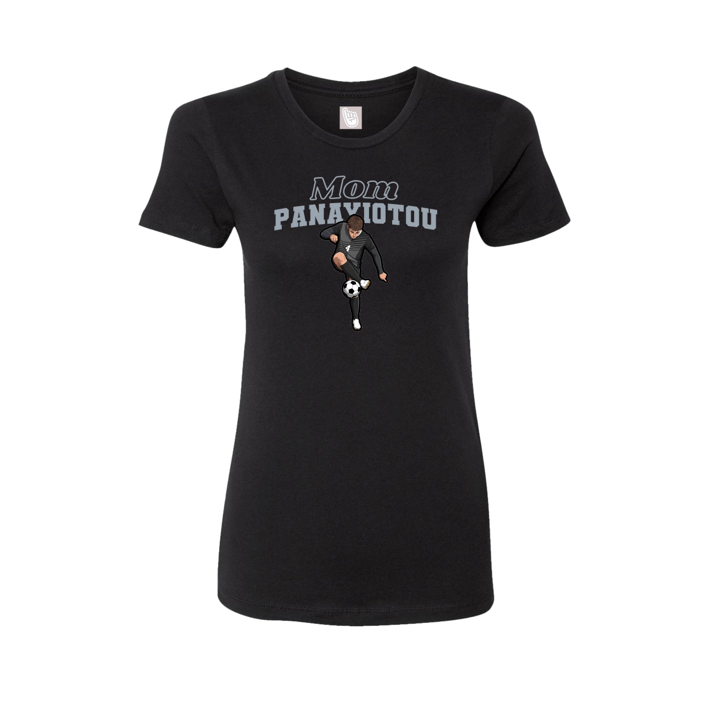 Womens Tee — Mothers Day Block in Black