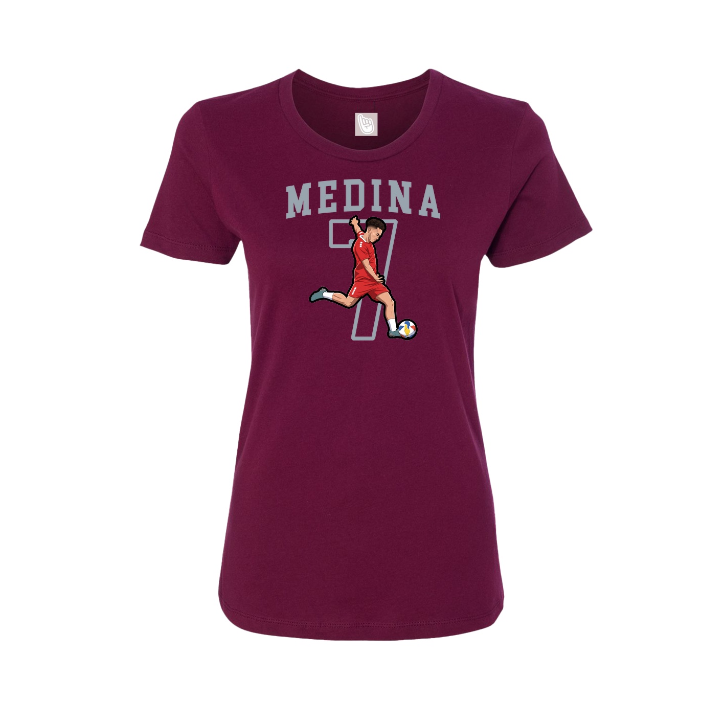 Fitted Women's Tee — Shirsey in Maroon