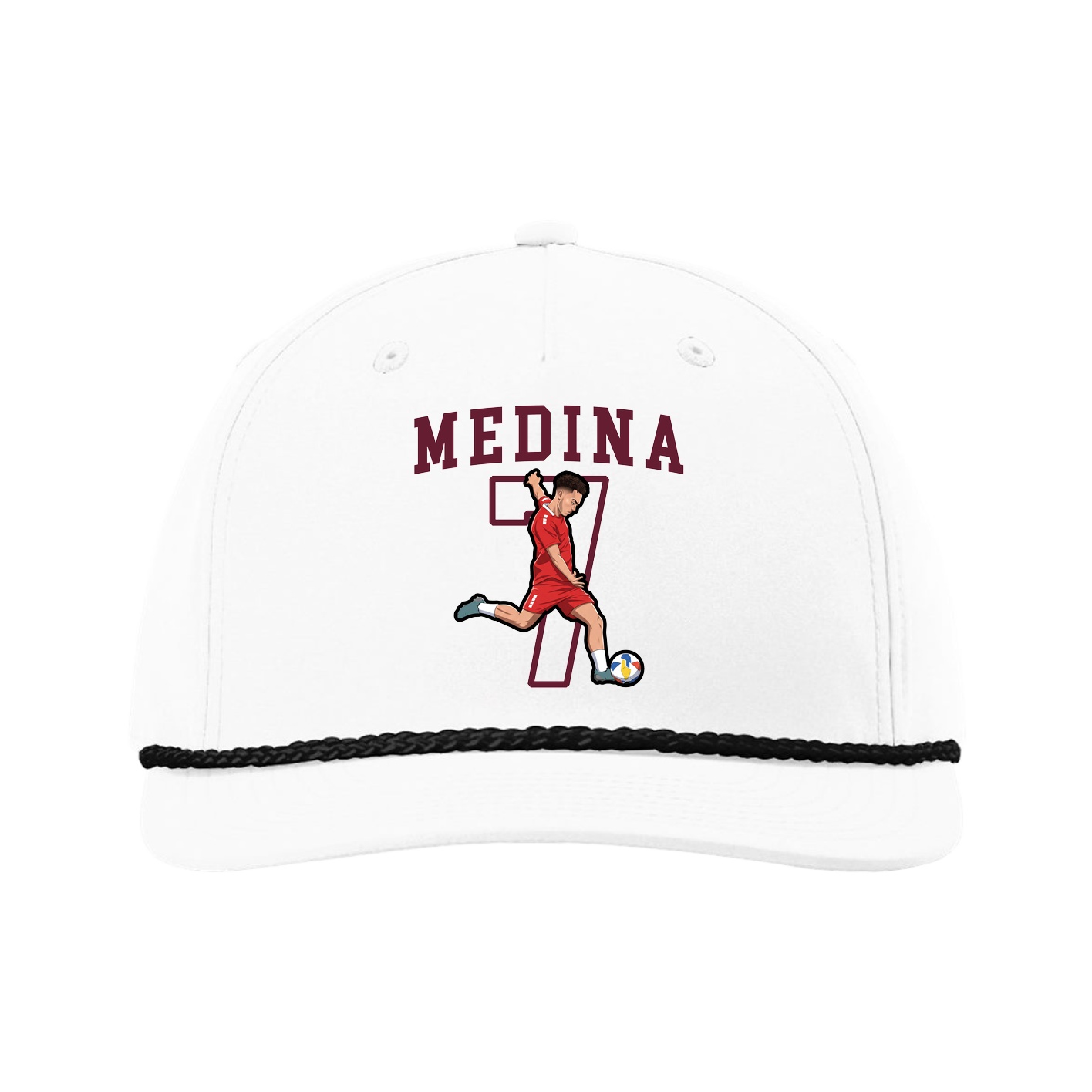 Five-Panel Classic Rope Cap — Shirsey in White