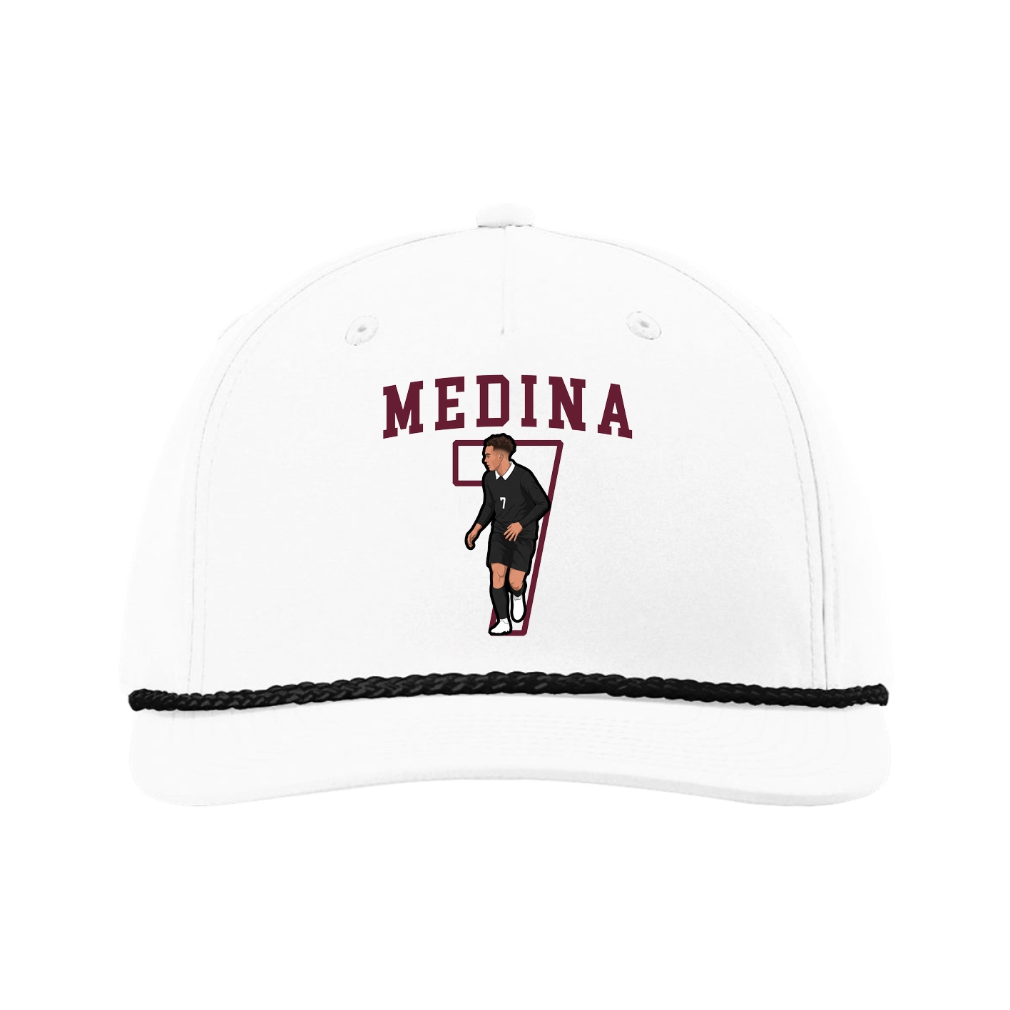 Five-Panel Classic Rope Cap — Shirsey in White