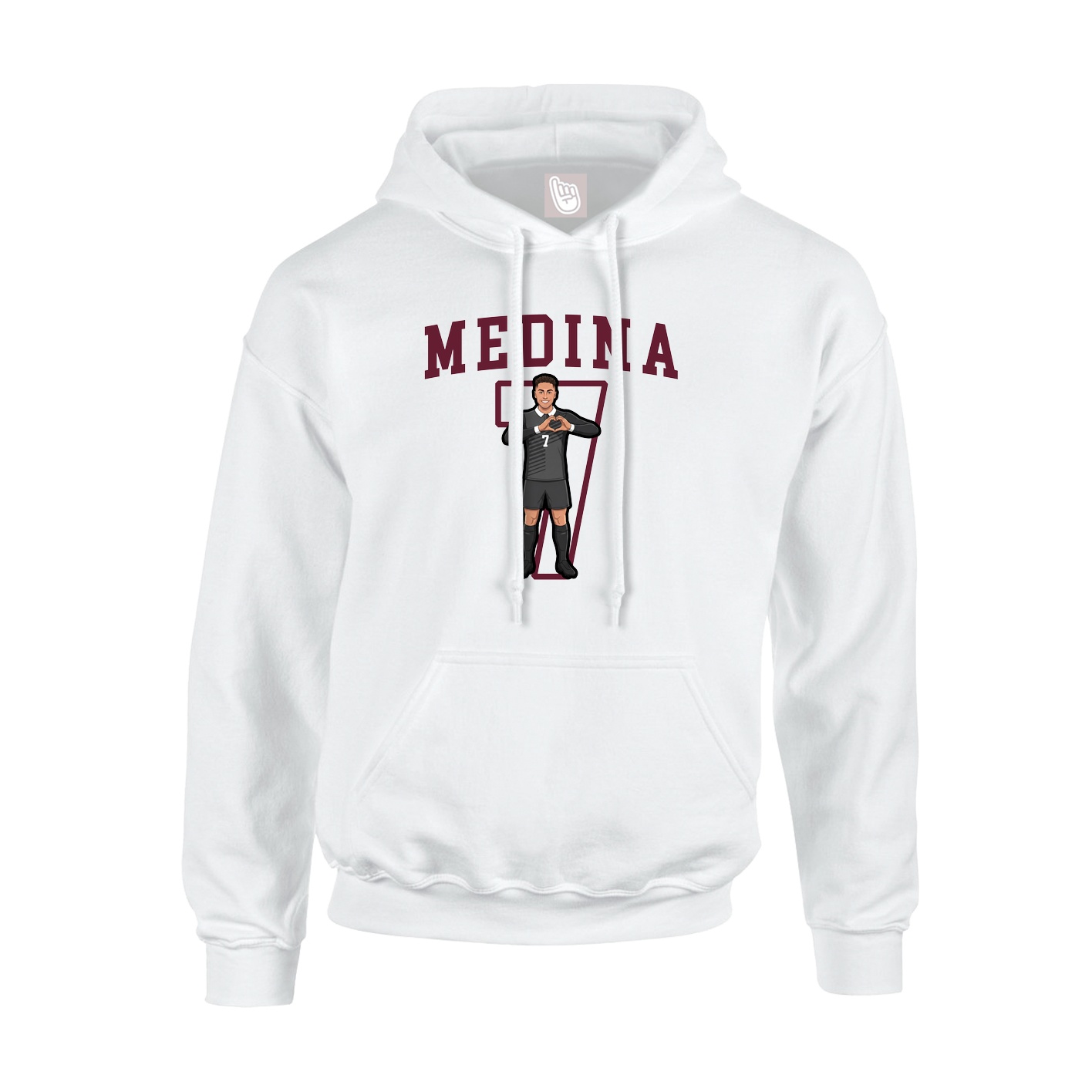 Hoodie — Shirsey in White