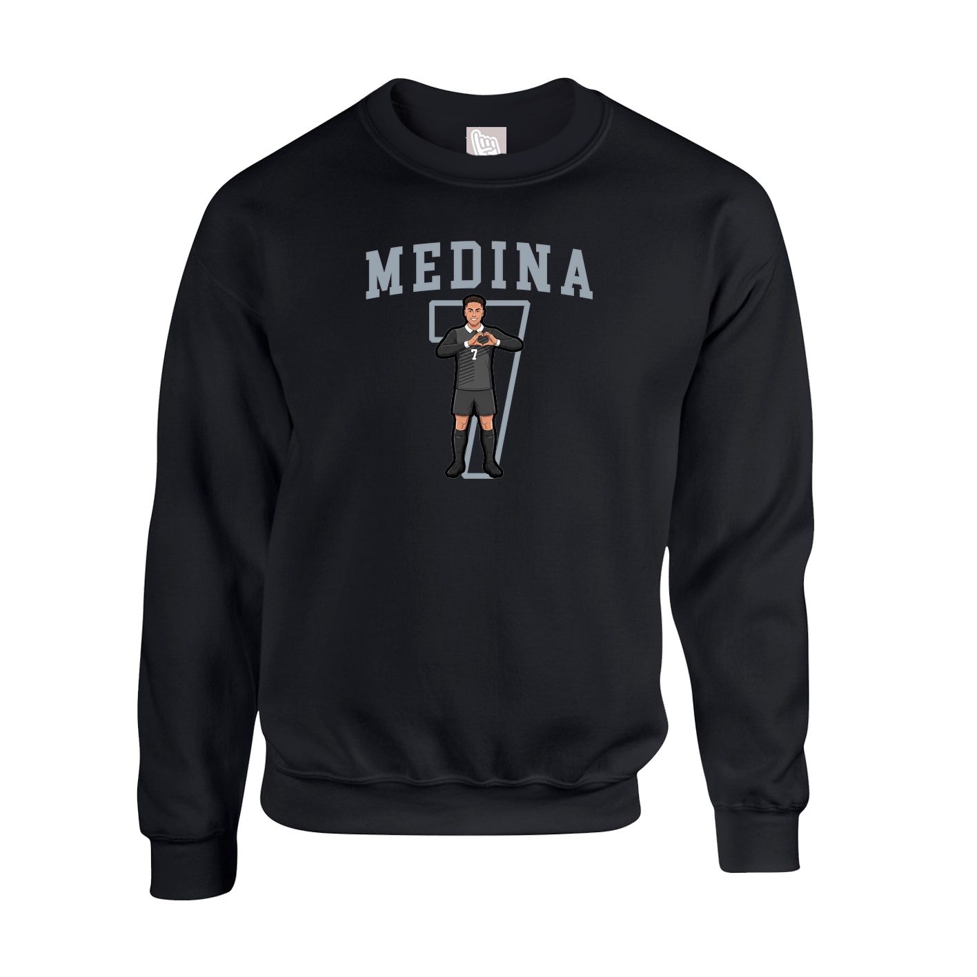 Fleece Crew — Shirsey in Black
