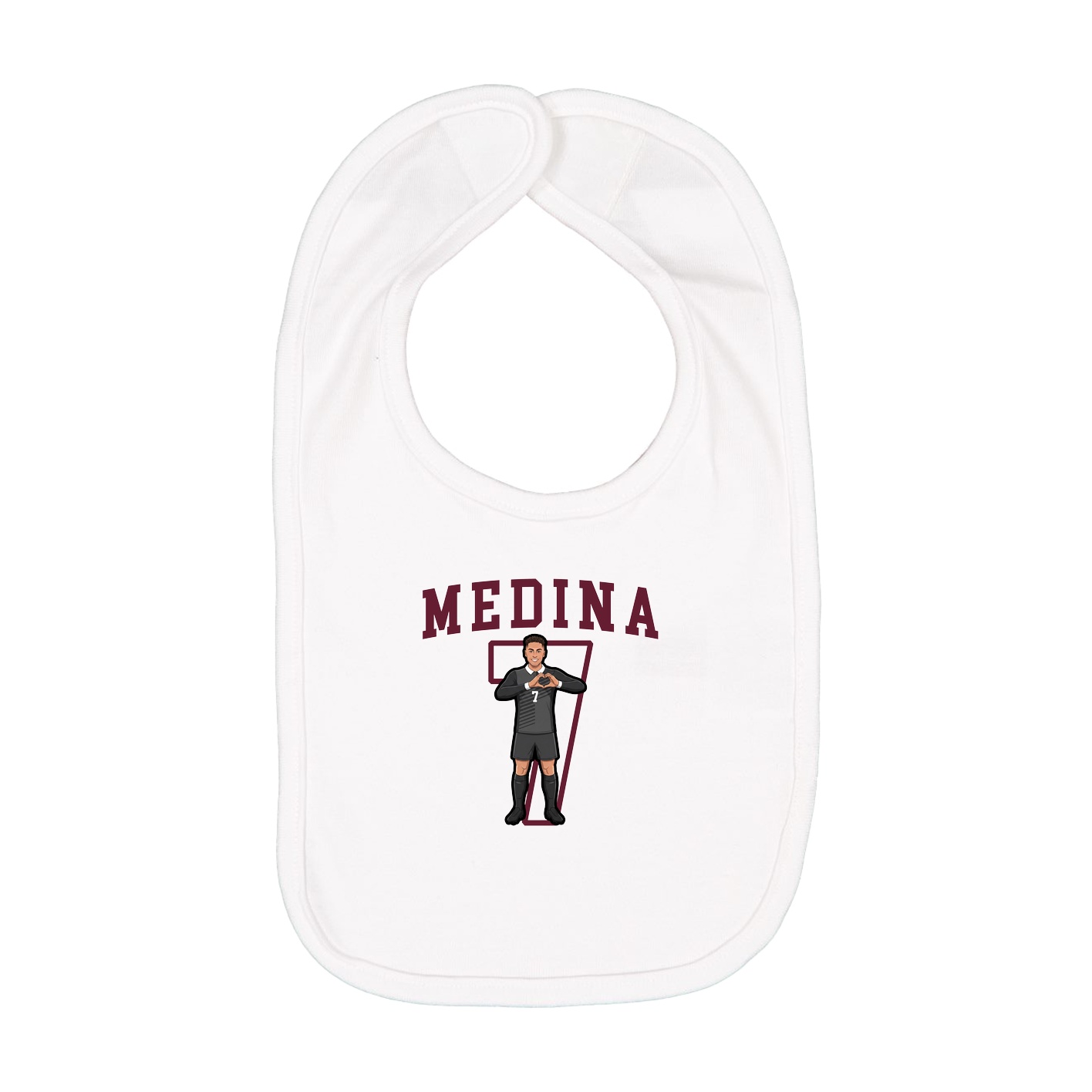Infant Bib — Shirsey in White