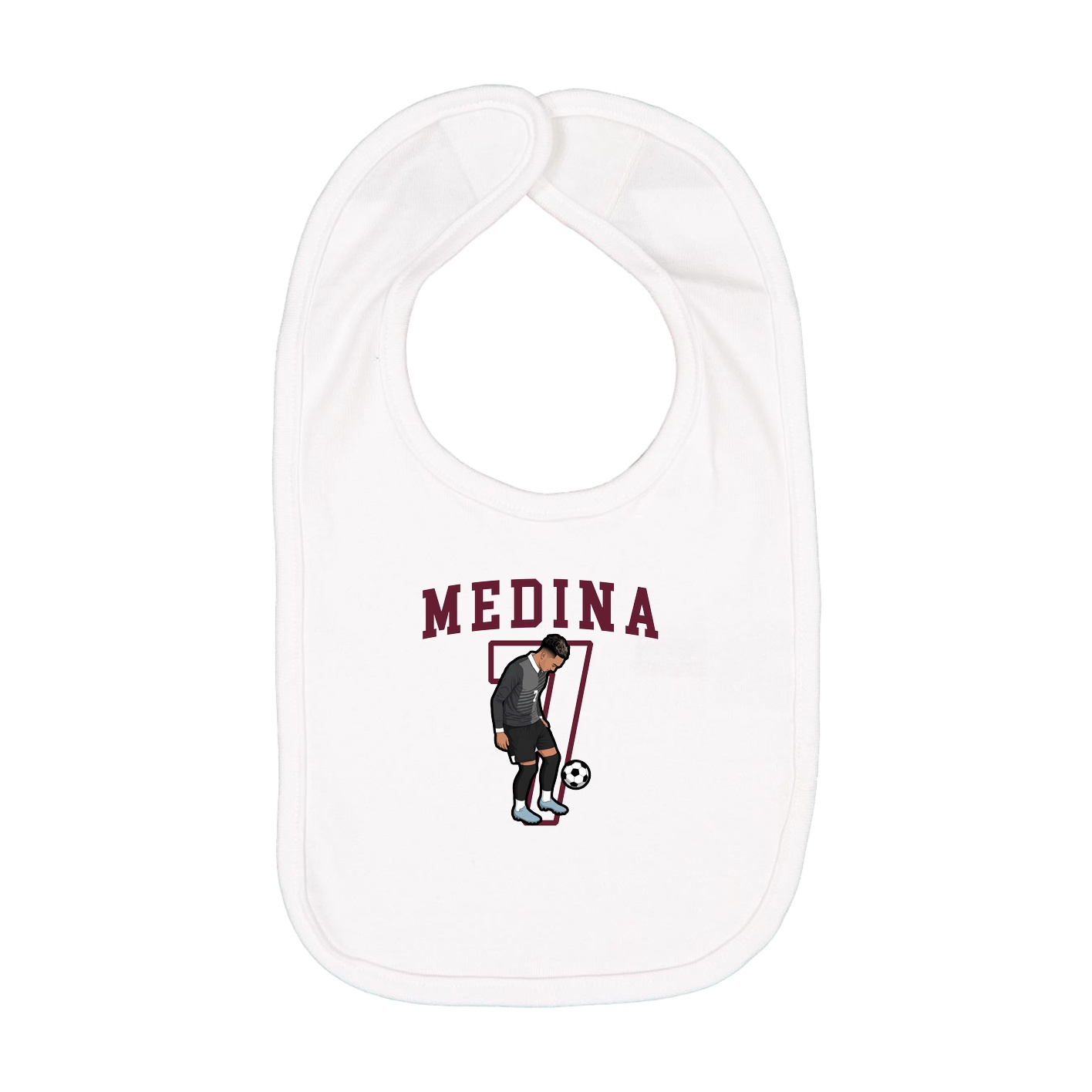 Infant Bib — Shirsey in White