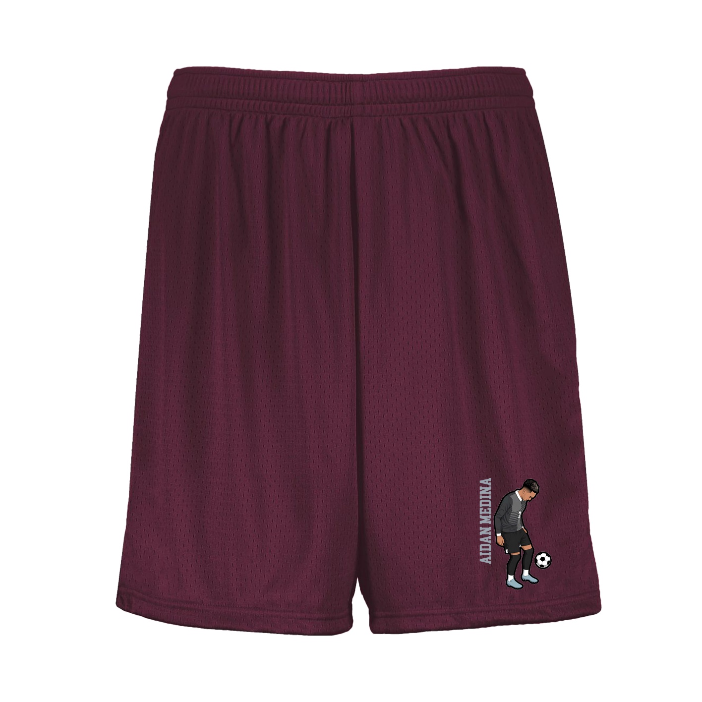 Shorts — Name Vertical in Maroon
