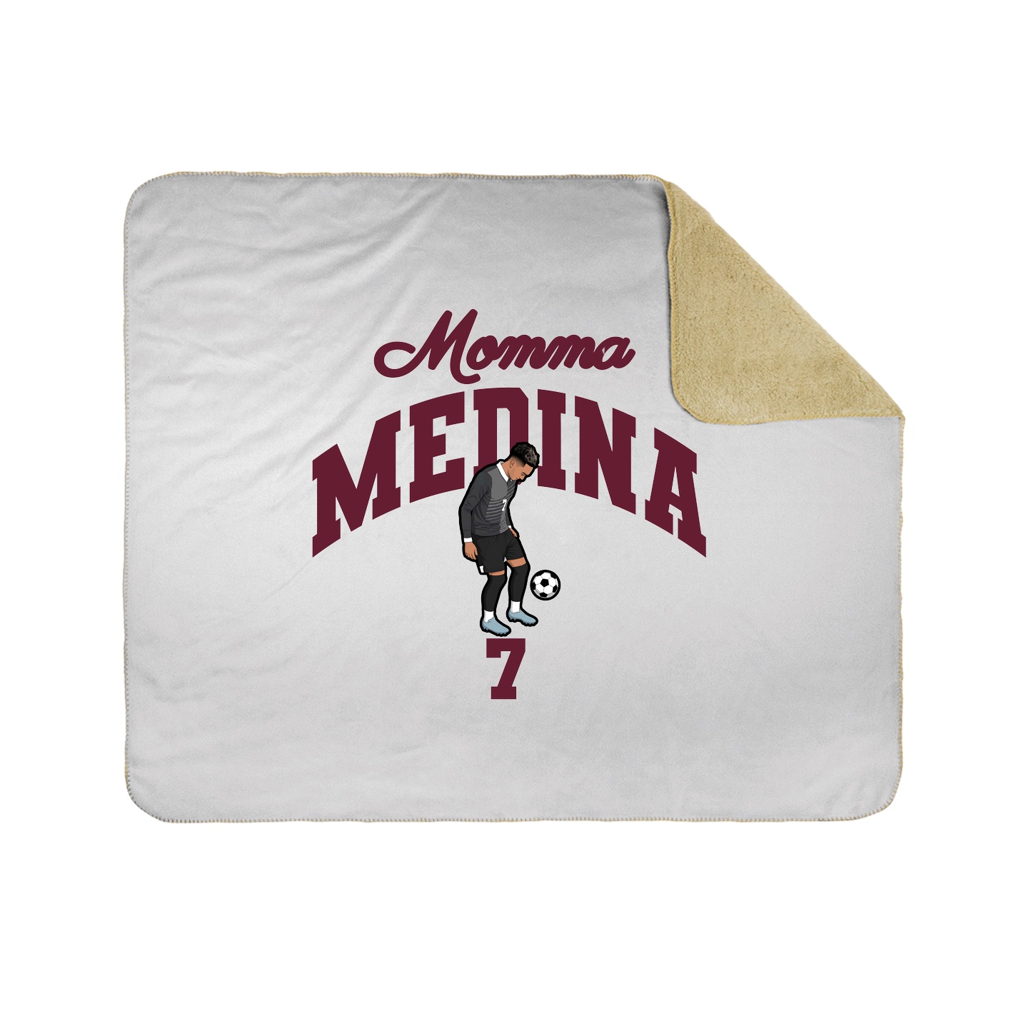 Throw Blanket — Mothers Day Arch in White