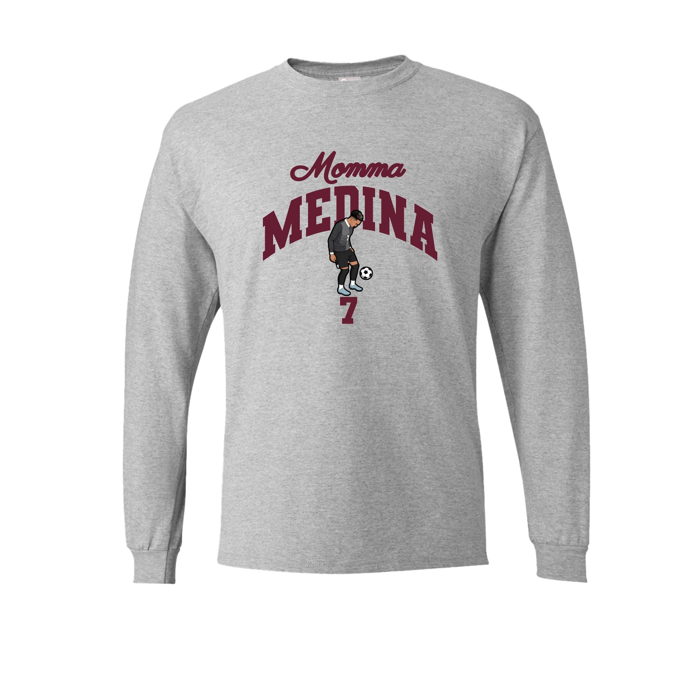 Long Sleeve Tee — Mothers Day Arch in Grey