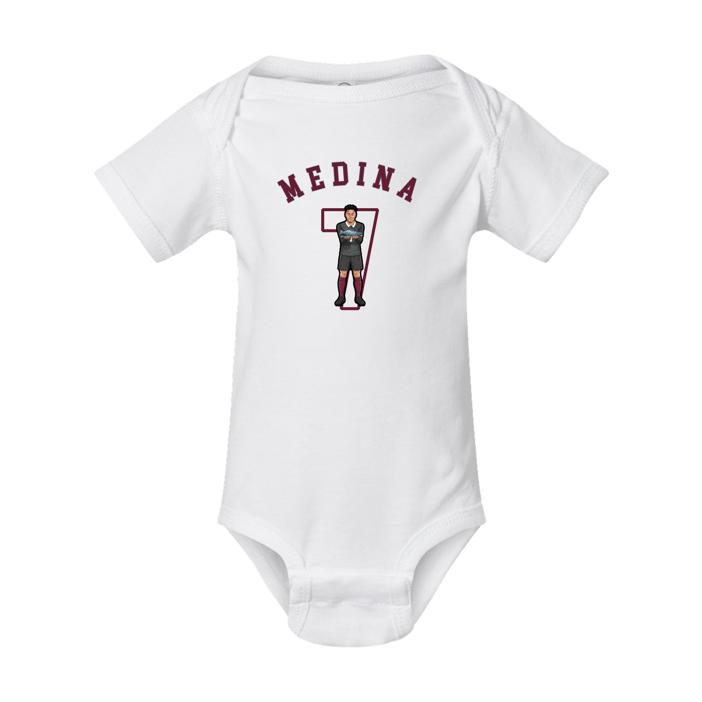Baby Onesie — Shirsey Arch in White