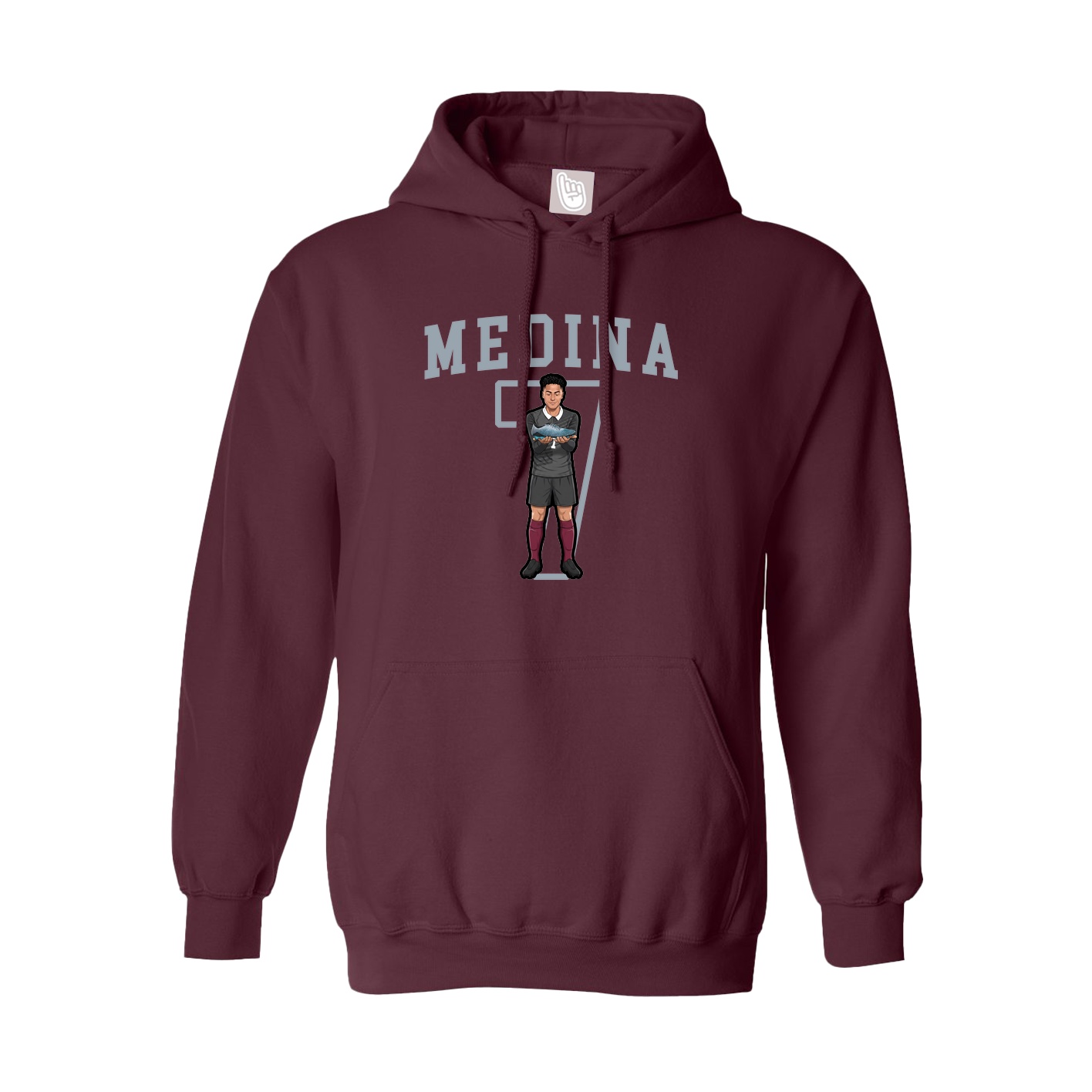 Hoodie — Shirsey in Maroon