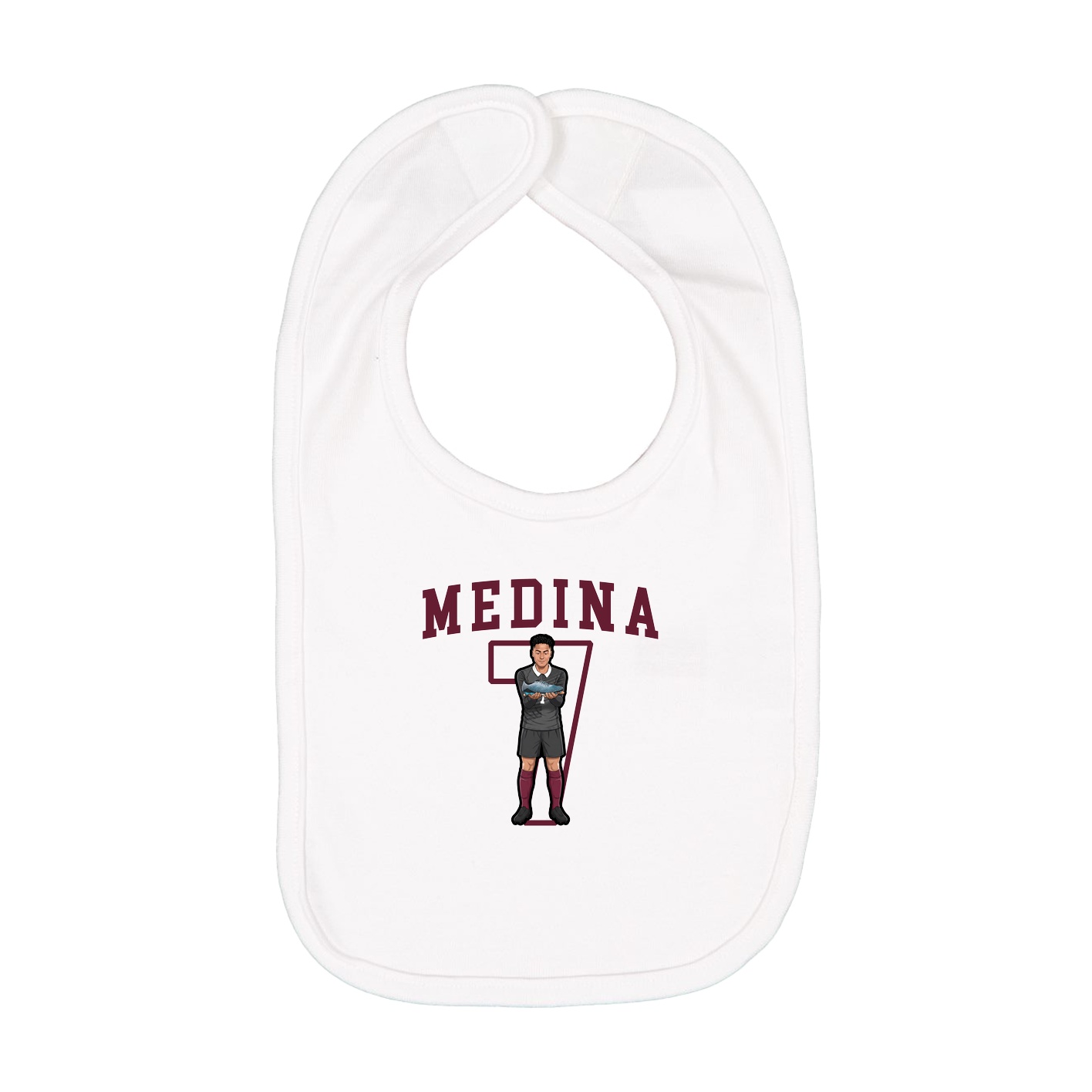 Infant Bib — Shirsey in White