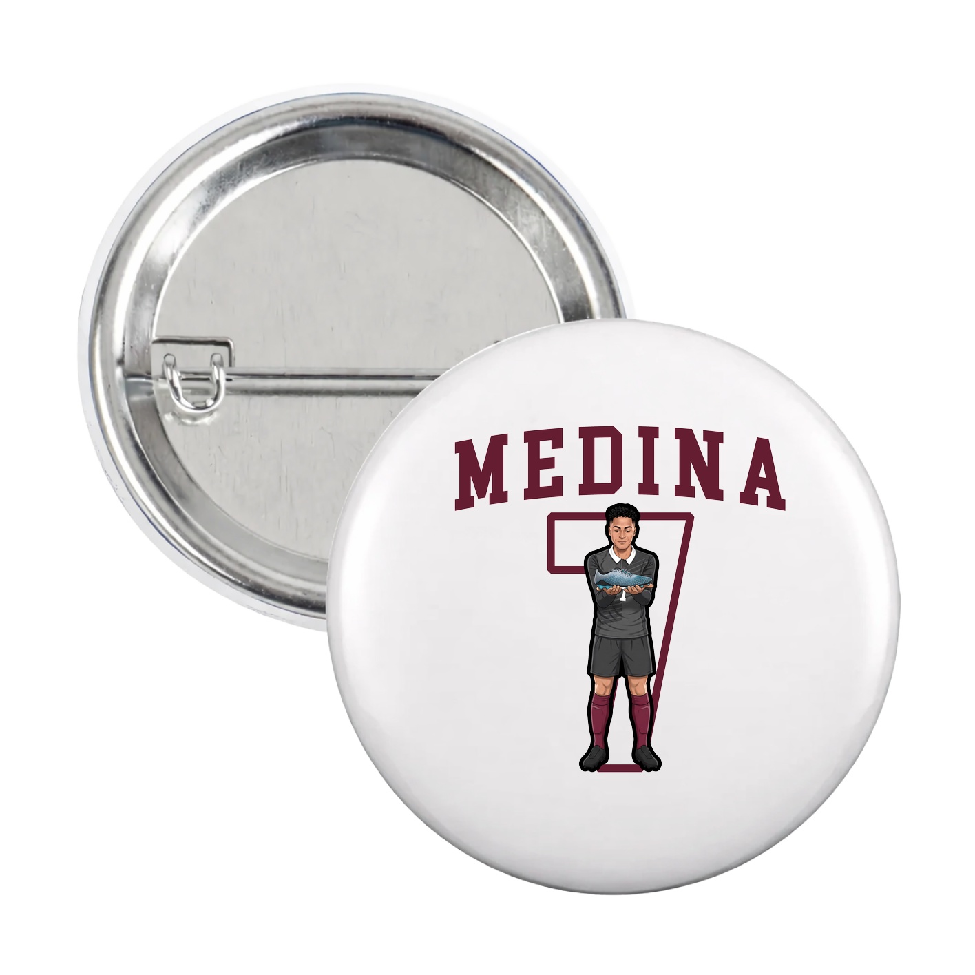 Game Day Button — Shirsey in White