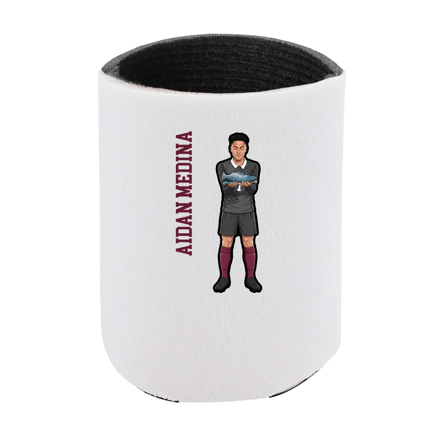 Can Holder — Name Vertical in White