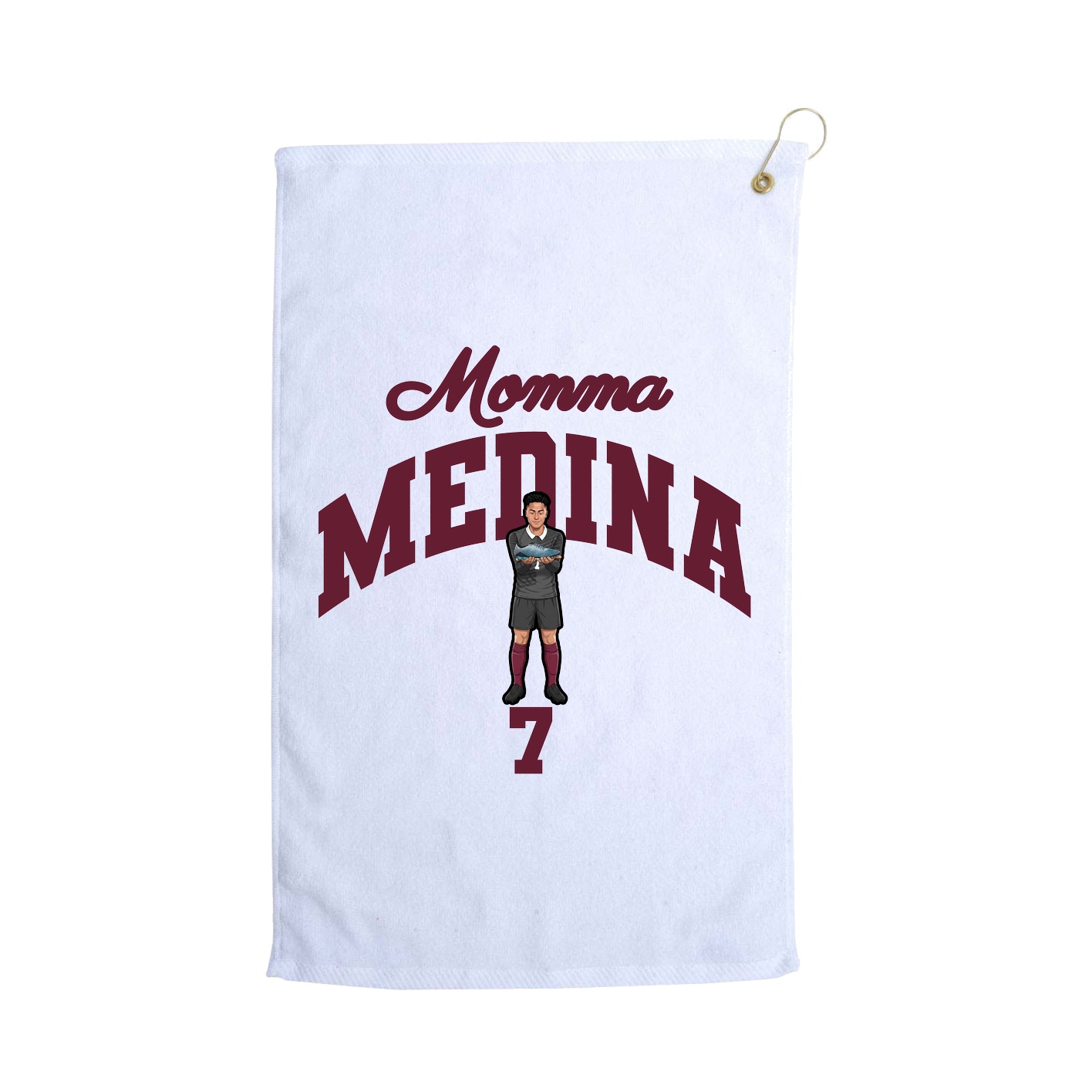 Golf Towel — Mothers Day Arch in White