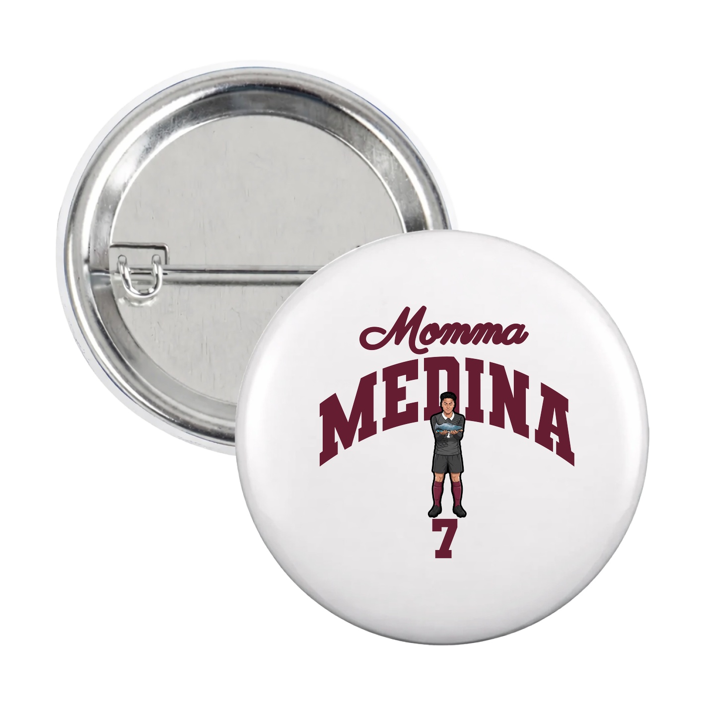 Game Day Button — Mothers Day Arch in White
