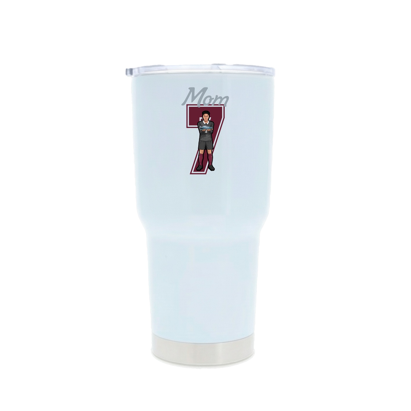 30oz Stainless Steel Tumbler — Mothers Day Shirsey in White