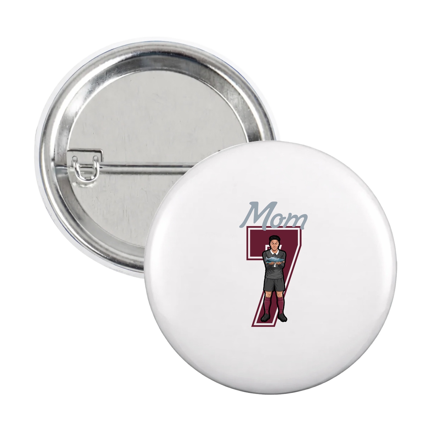 Game Day Button — Mothers Day Shirsey in White