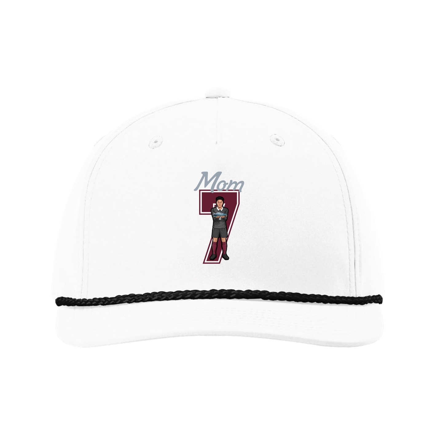 Five-Panel Classic Rope Cap — Mothers Day Shirsey in White