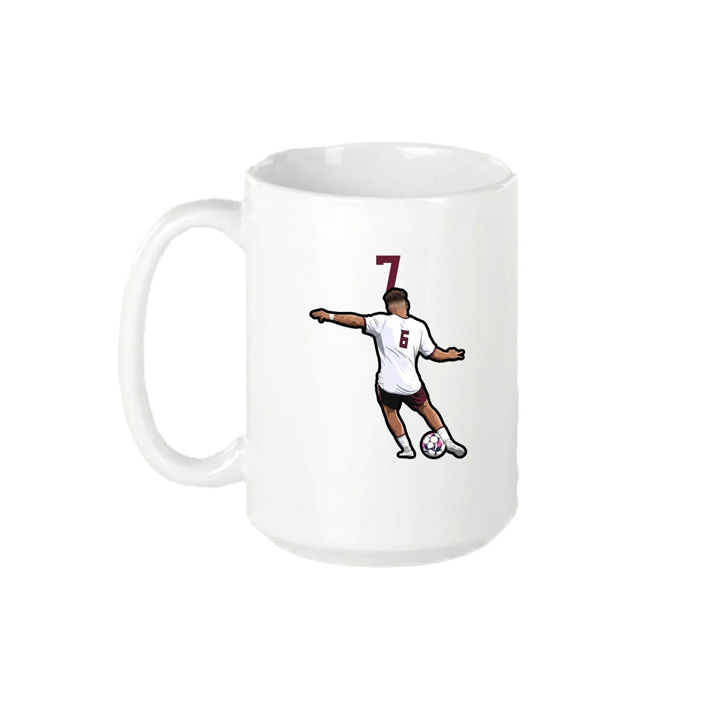 15oz Coffee Mug — Number Top in White