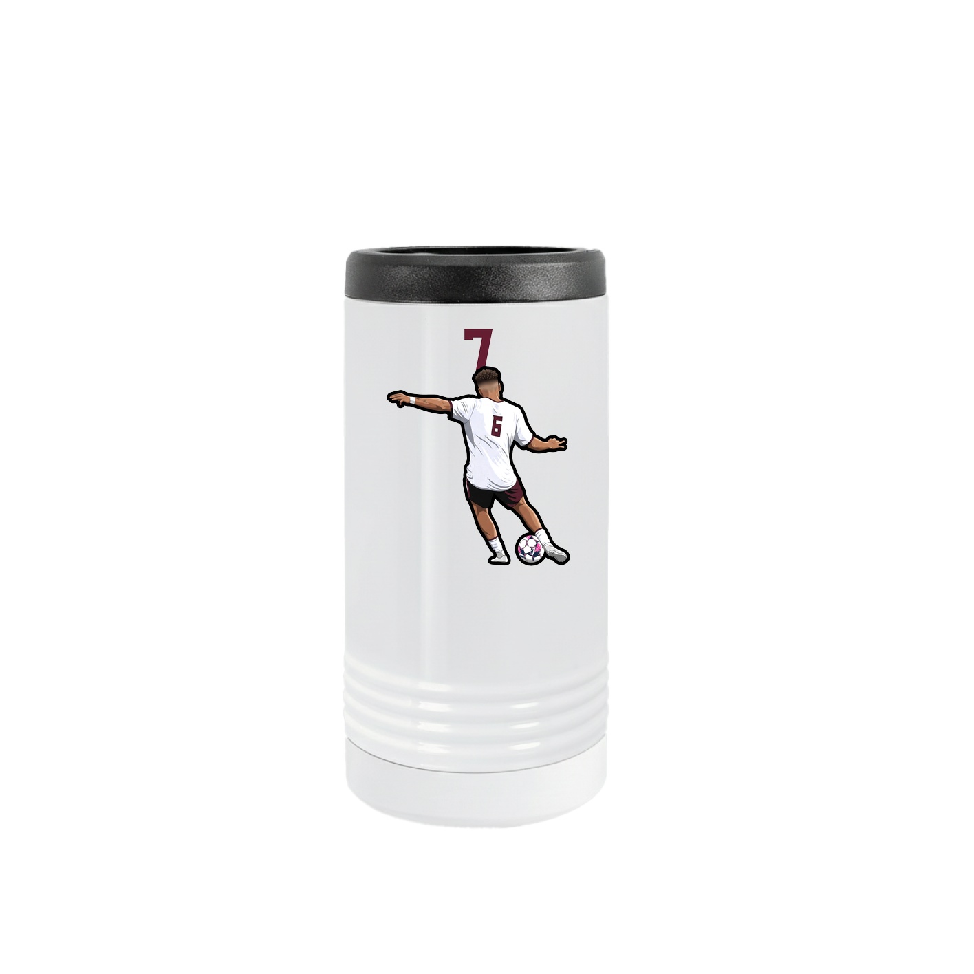 Slim Beverage Holder — Number Top in White