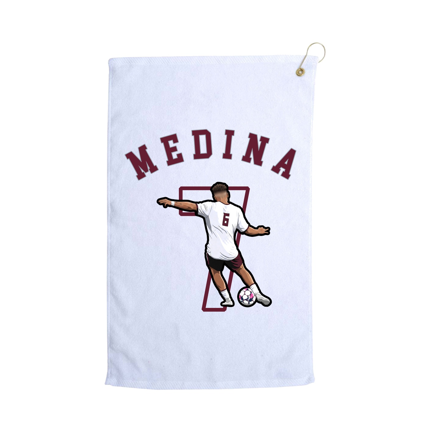 Golf Towel — Shirsey Arch in White