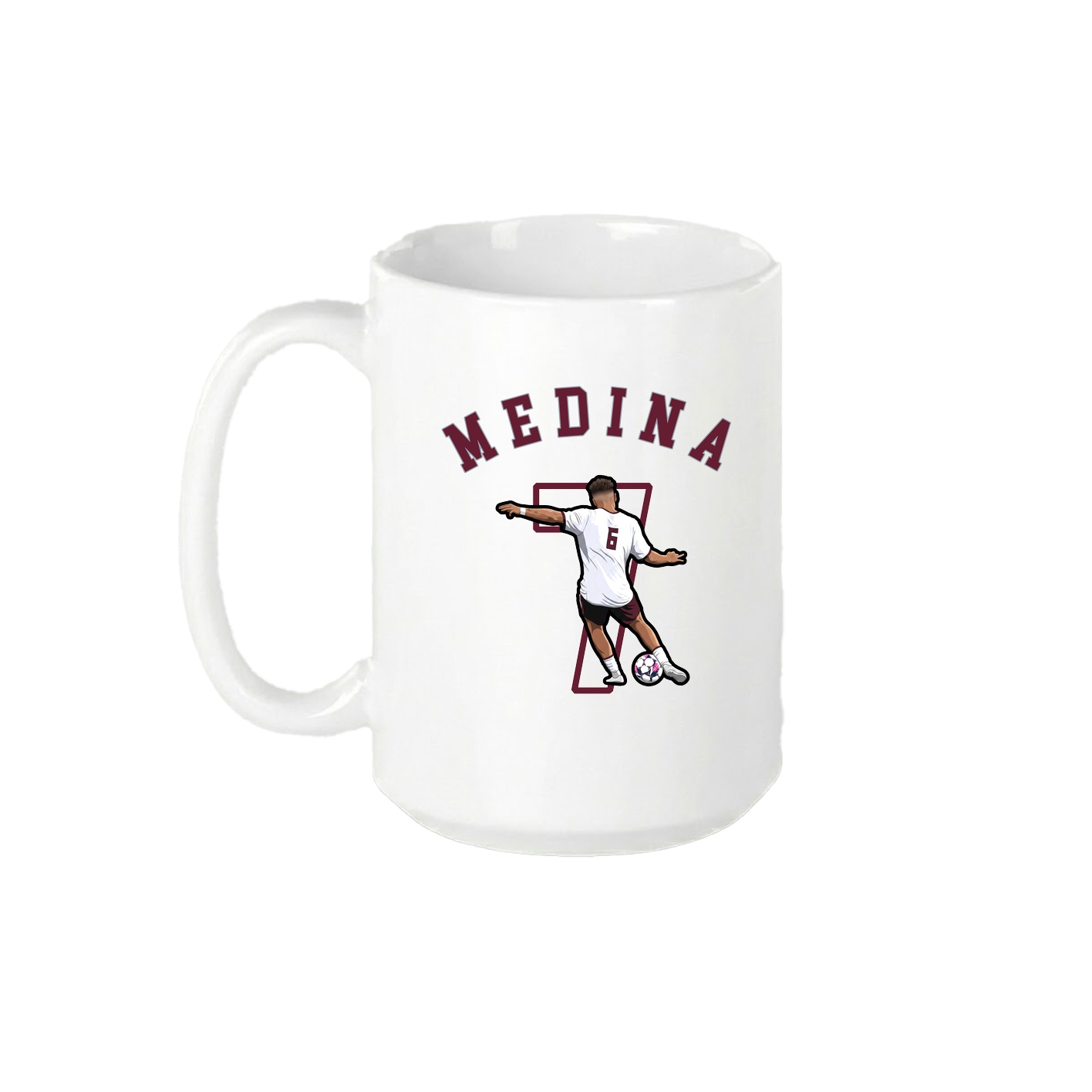15oz Coffee Mug — Shirsey Arch in White