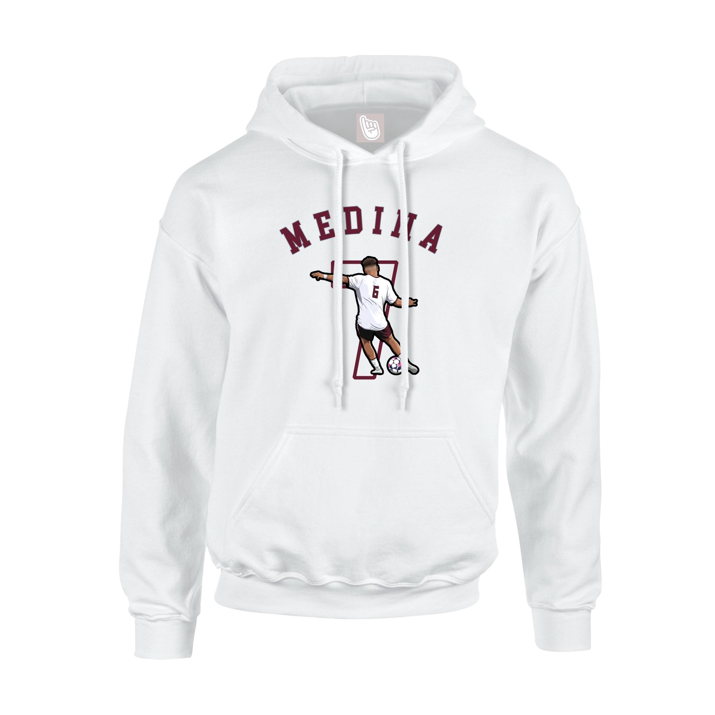 Hoodie — Shirsey Arch in White