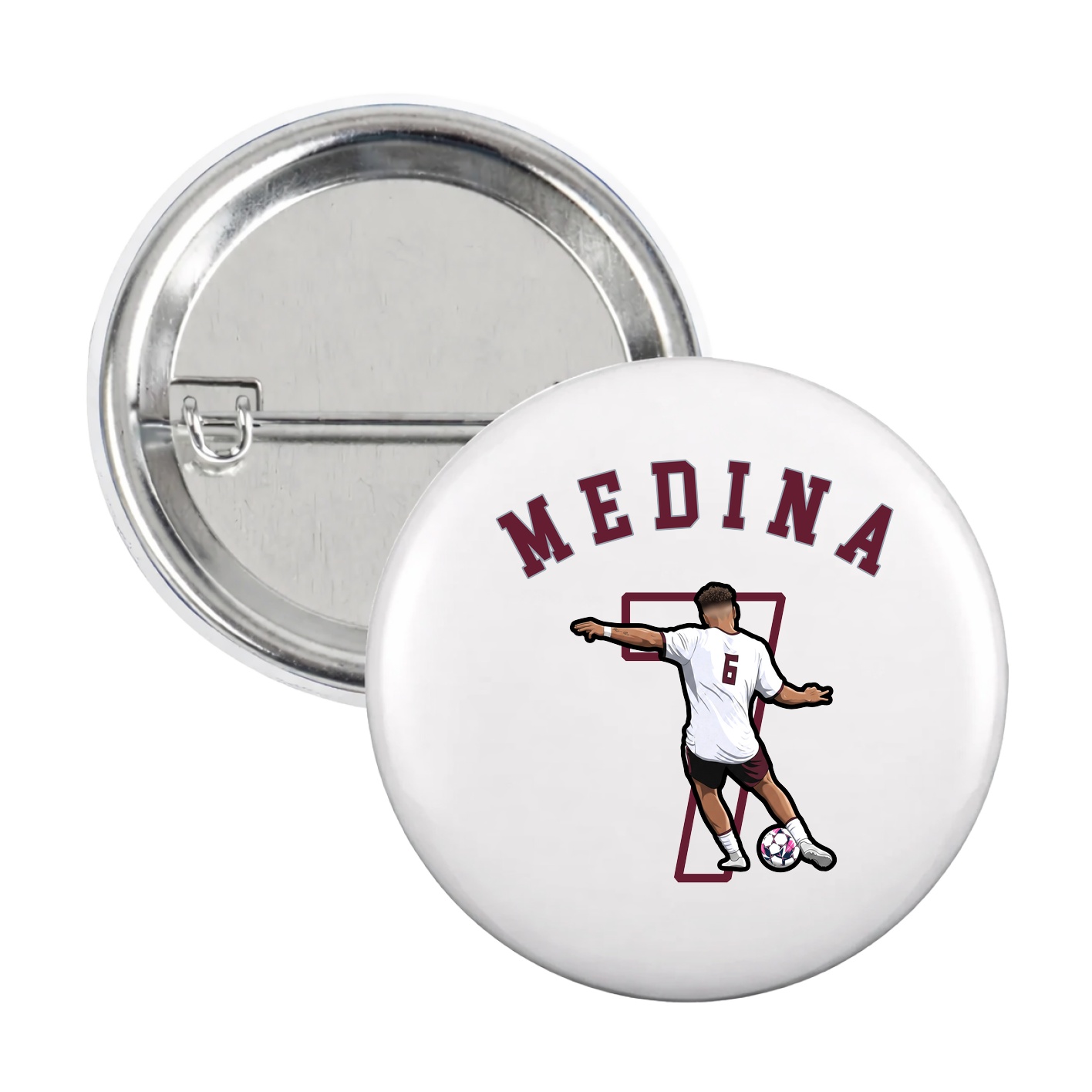 Game Day Button — Shirsey Arch in White