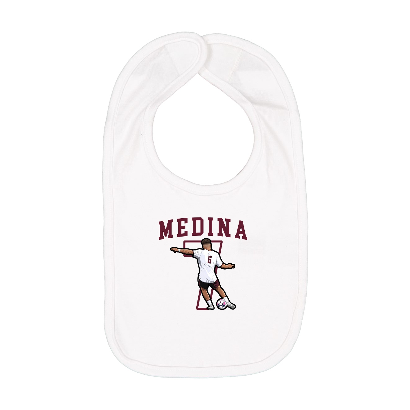 Infant Bib — Shirsey in White