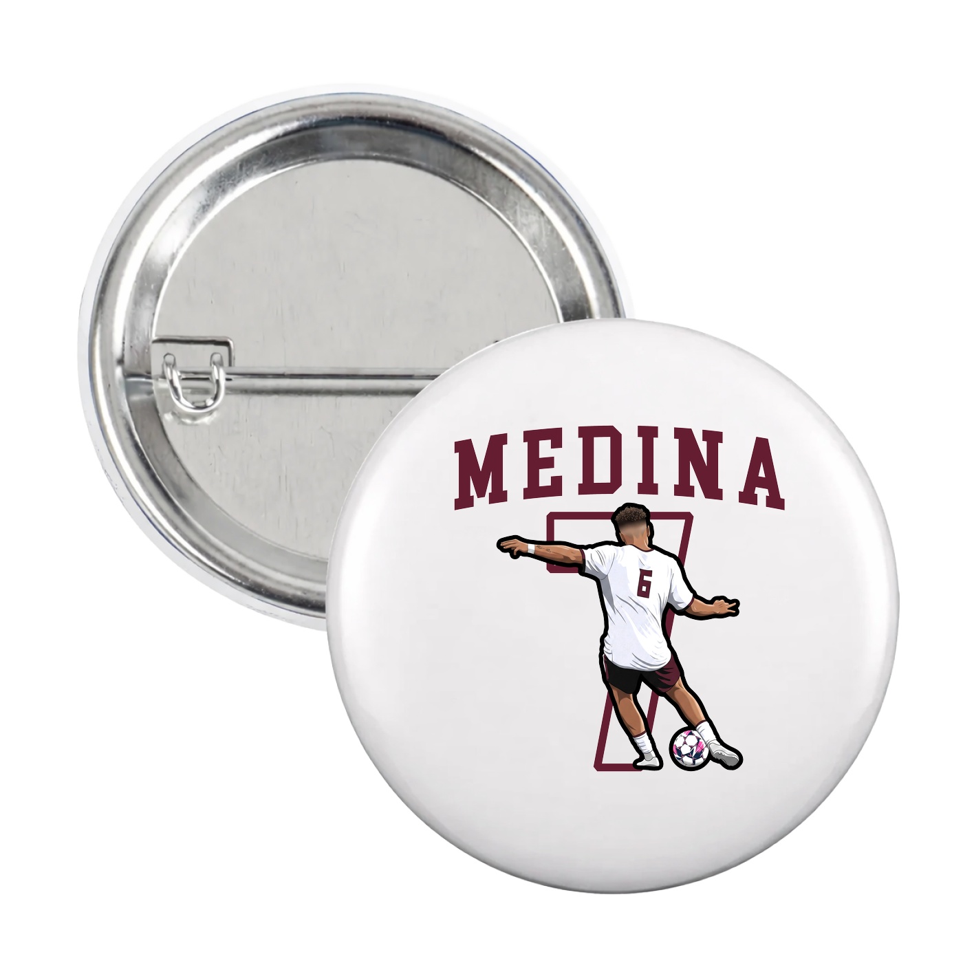 Game Day Button — Shirsey in White