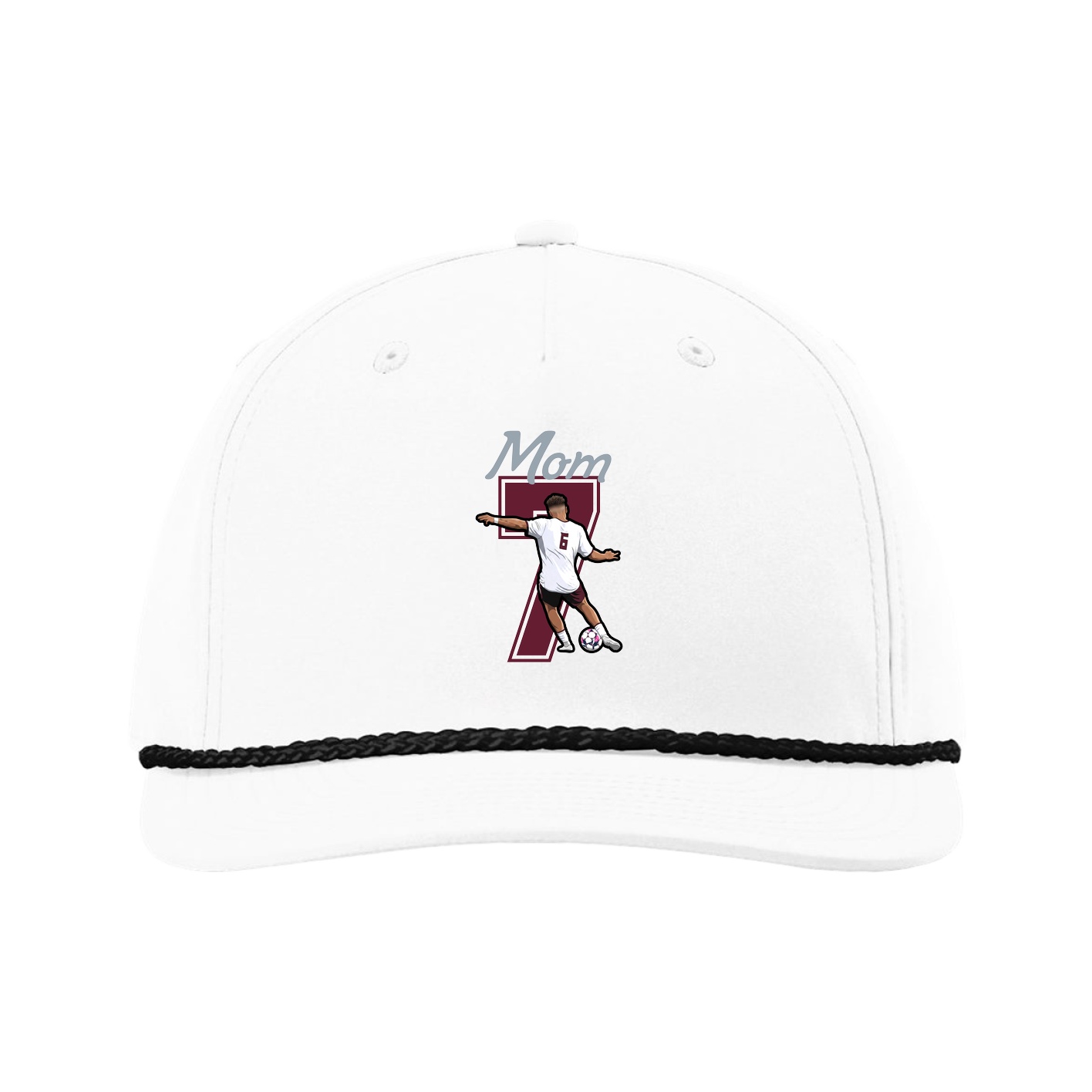 Five-Panel Classic Rope Cap — Mothers Day Shirsey in White