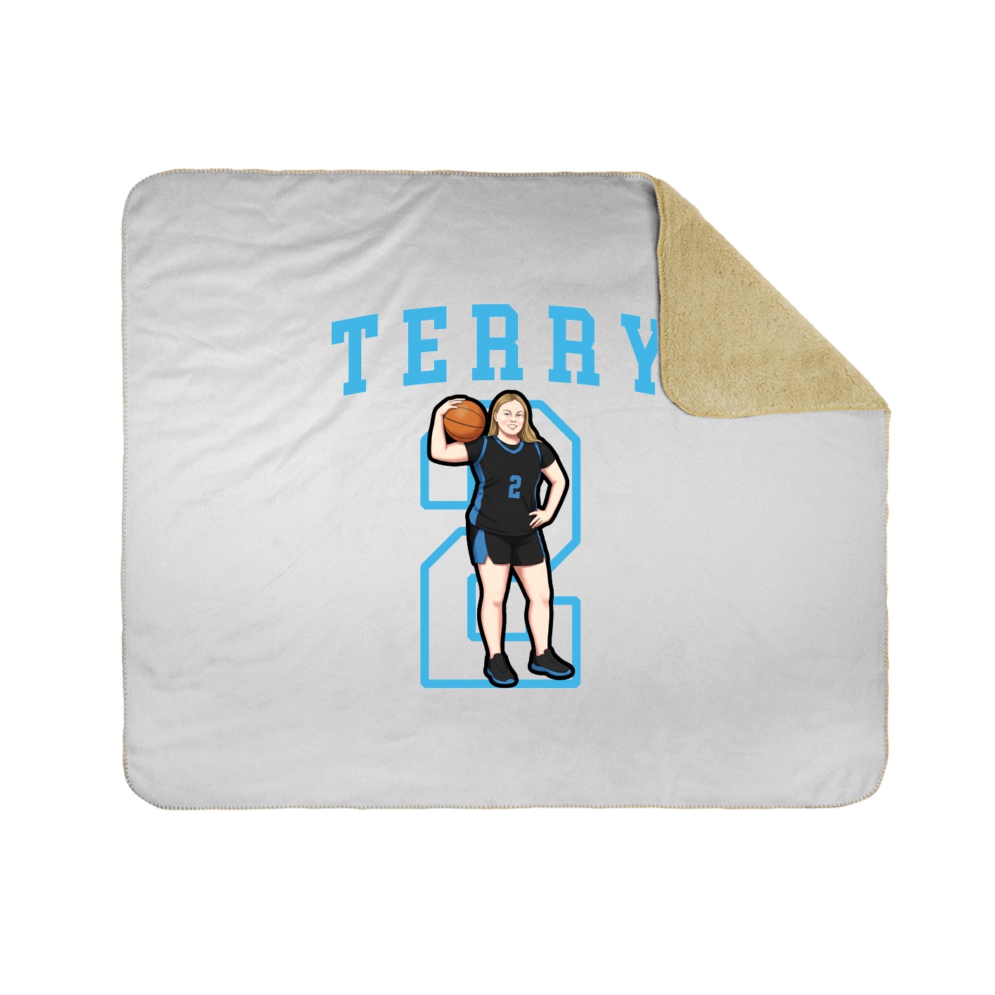 Throw Blanket — Shirsey in White