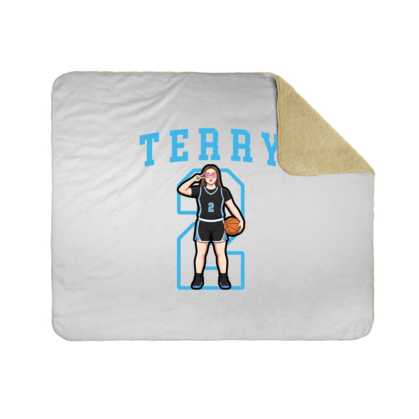 Throw Blanket — Shirsey in White
