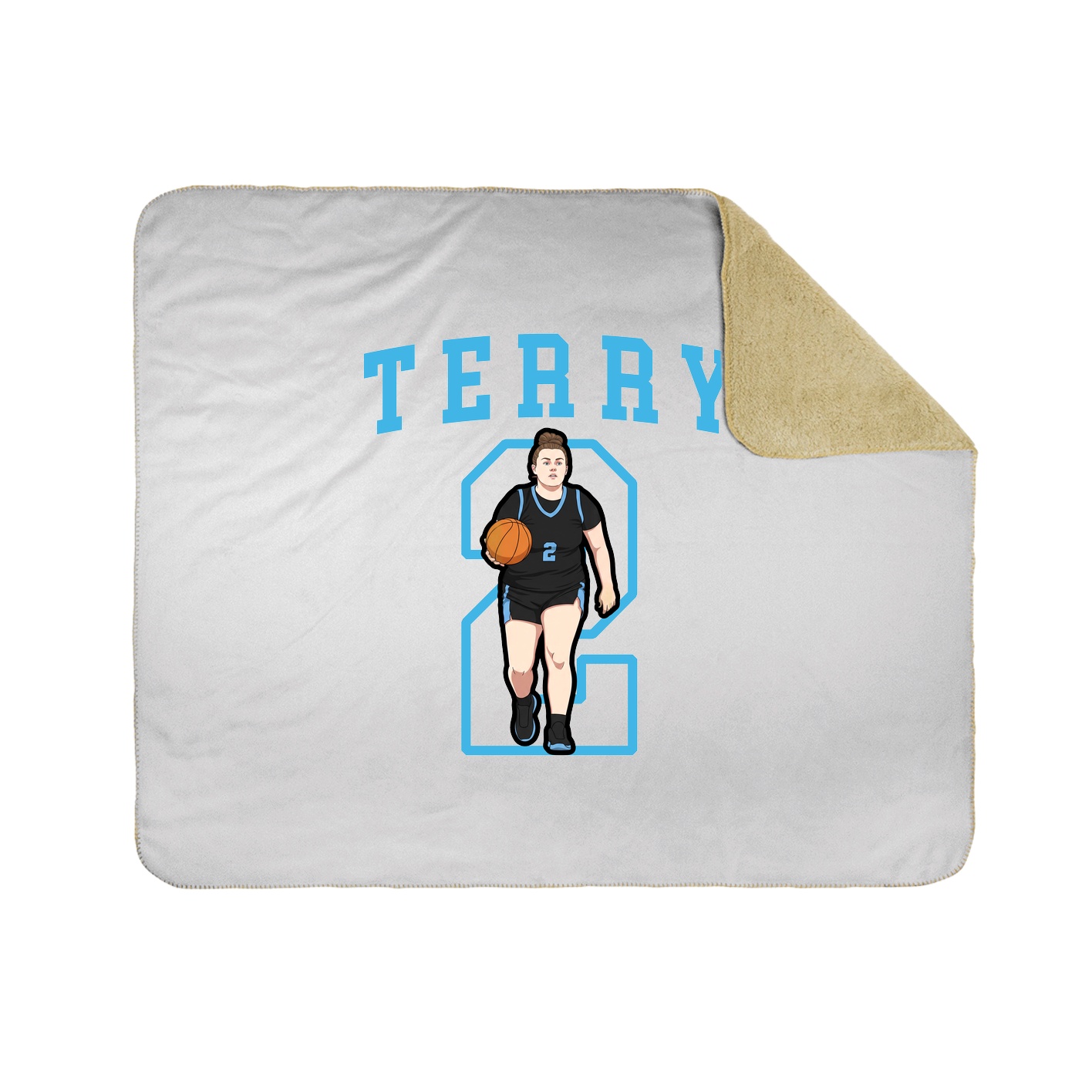 50x60 Sherpa Lined Throw Blanket