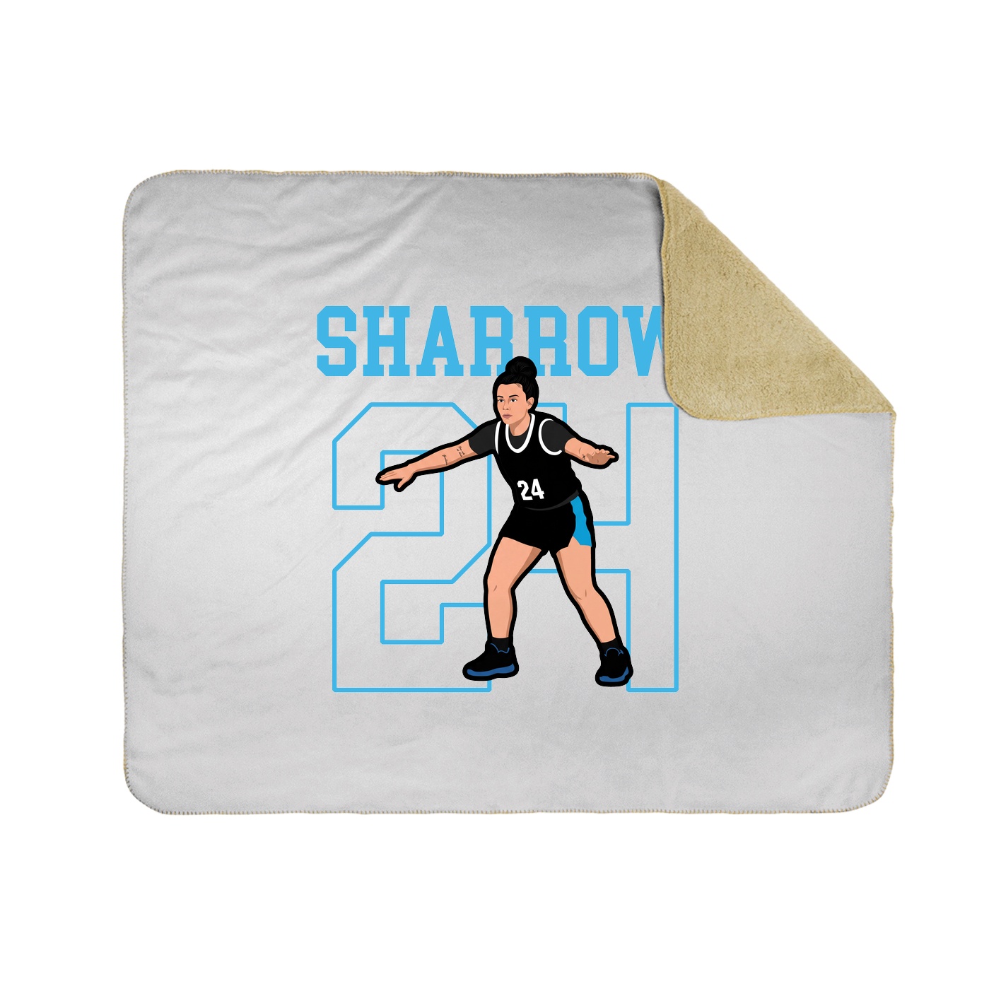 Throw Blanket — Shirsey in White