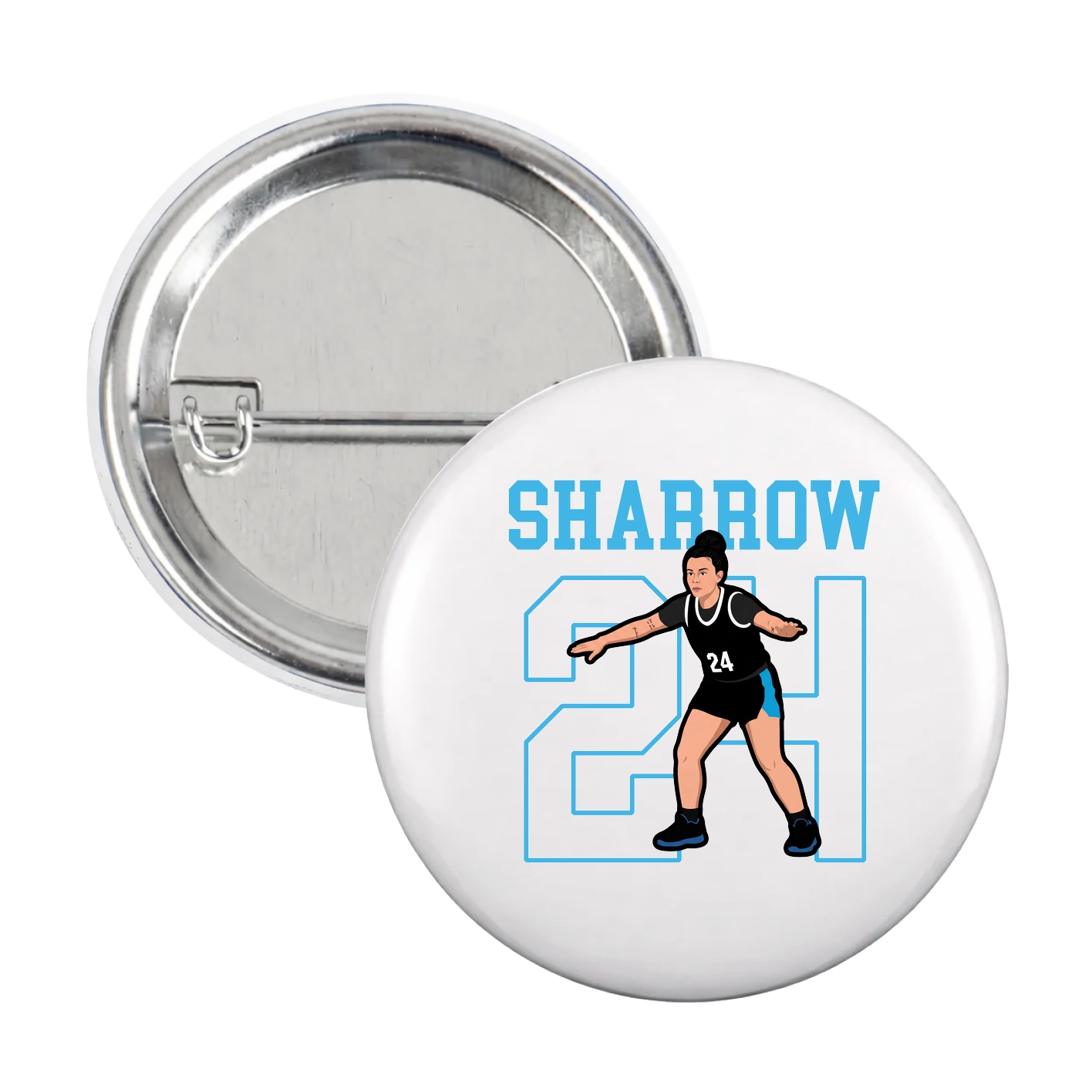 Game Day Button — Shirsey in White