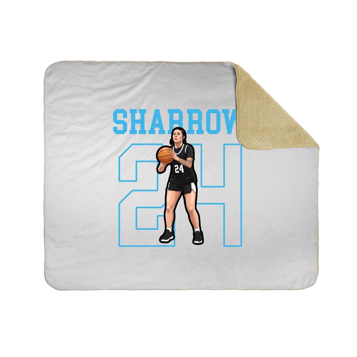 Throw Blanket — Shirsey in White