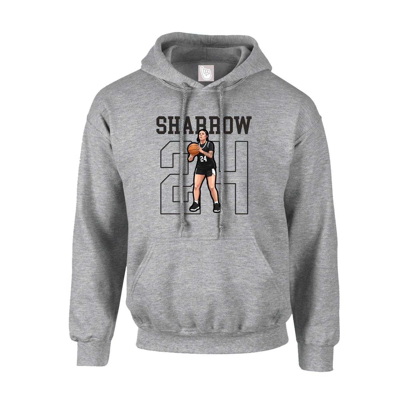 Hoodie — Shirsey in Grey
