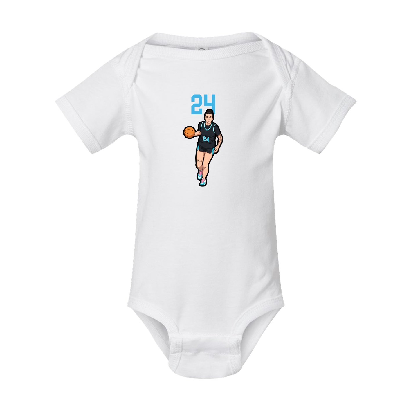 Baby Onesie — Number Top in White