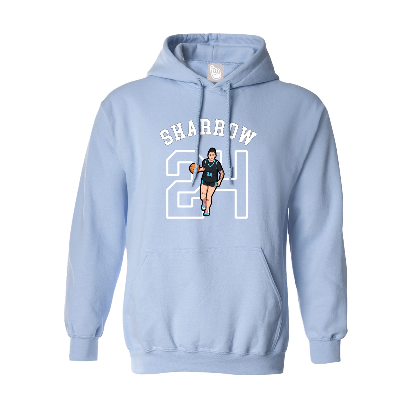 Hoodie — Shirsey Arch in Light Blue